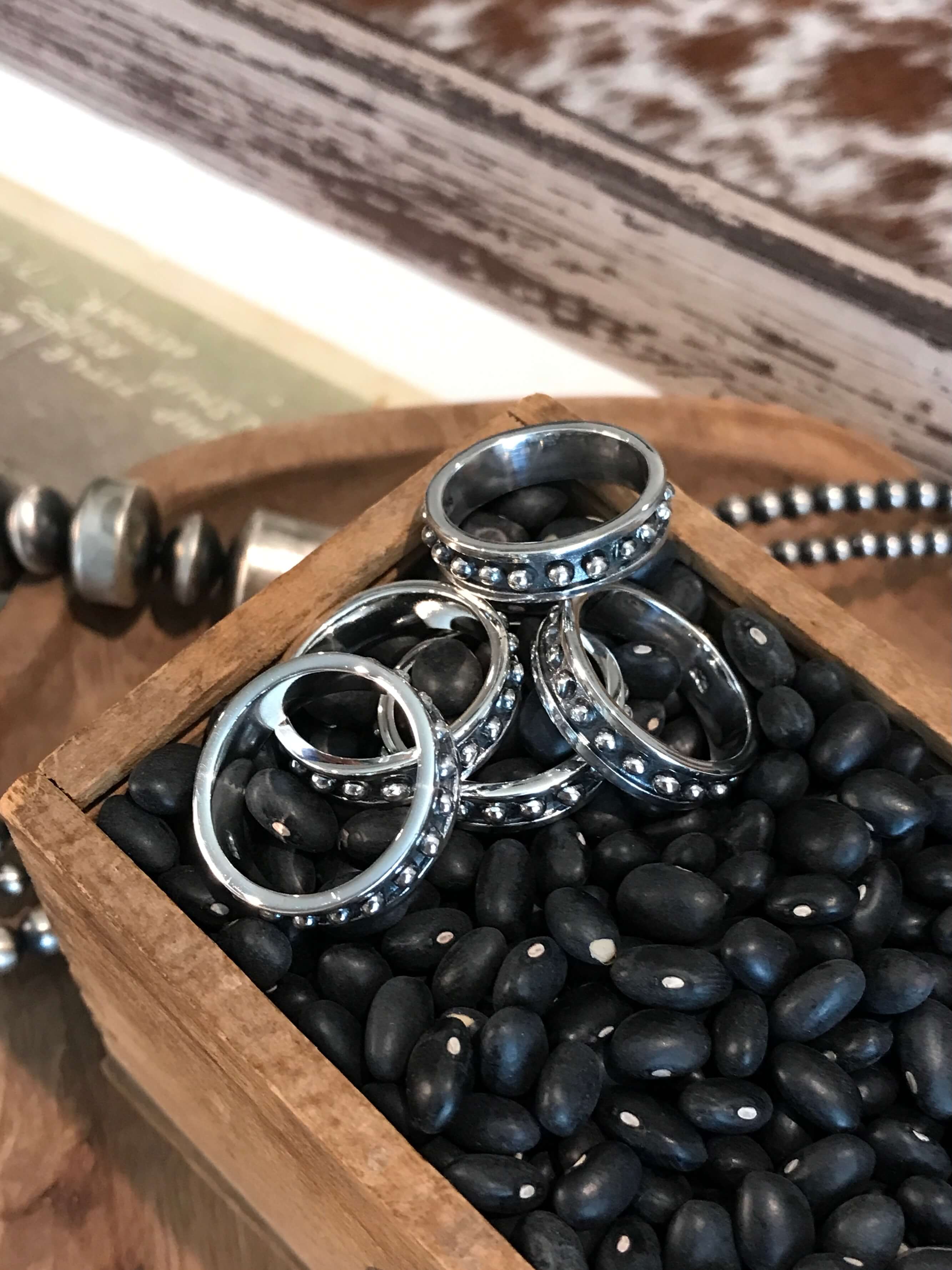 The New Horizon Ring-Rings-Calli Co., Turquoise and Silver Jewelry, Native American Handmade, Zuni Tribe, Navajo Tribe, Brock Texas