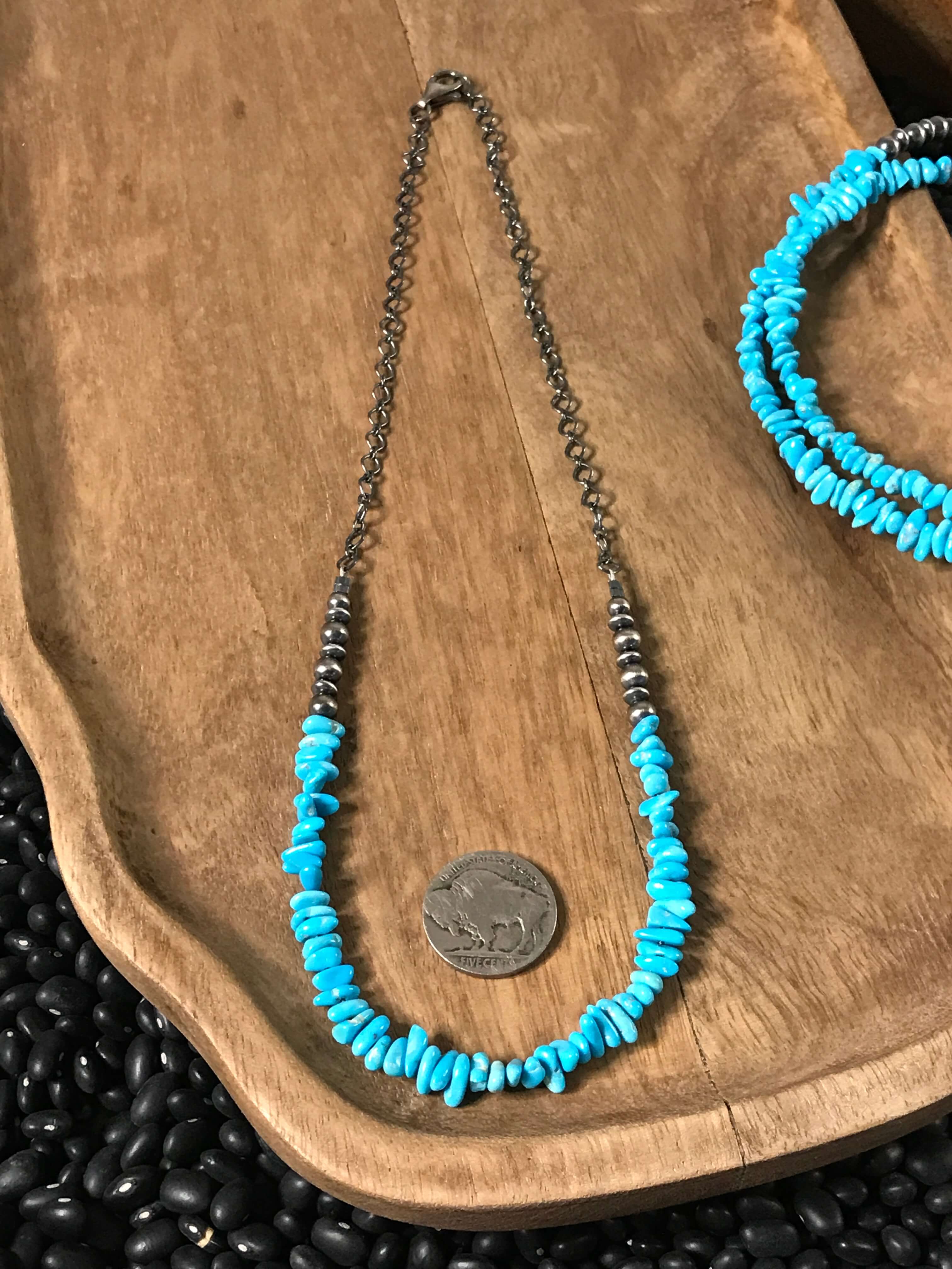 The Springhill Necklaces-Necklaces-Calli Co., Turquoise and Silver Jewelry, Native American Handmade, Zuni Tribe, Navajo Tribe, Brock Texas