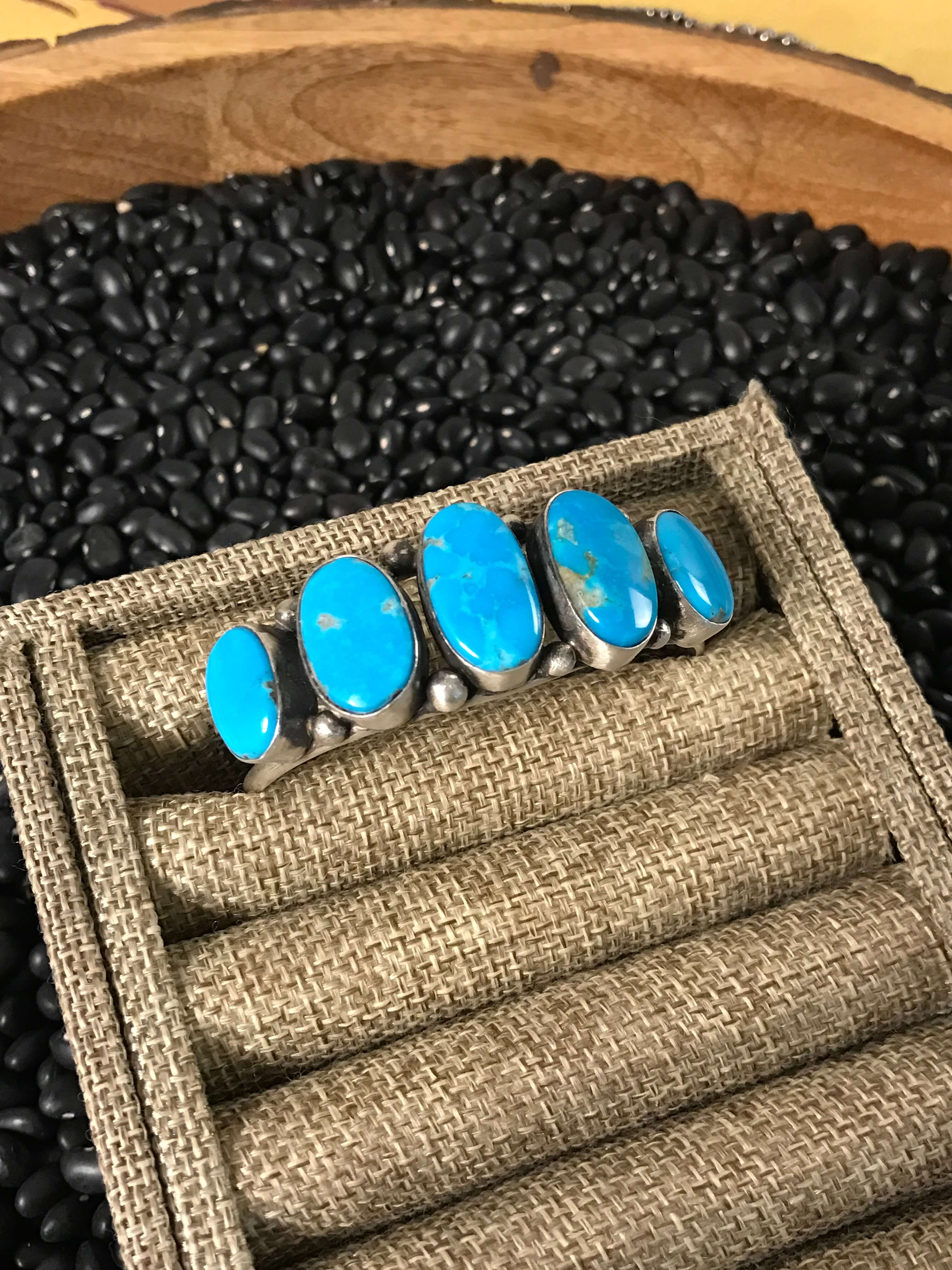 The Veronica Cuff, 2-Bracelets & Cuffs-Calli Co., Turquoise and Silver Jewelry, Native American Handmade, Zuni Tribe, Navajo Tribe, Brock Texas