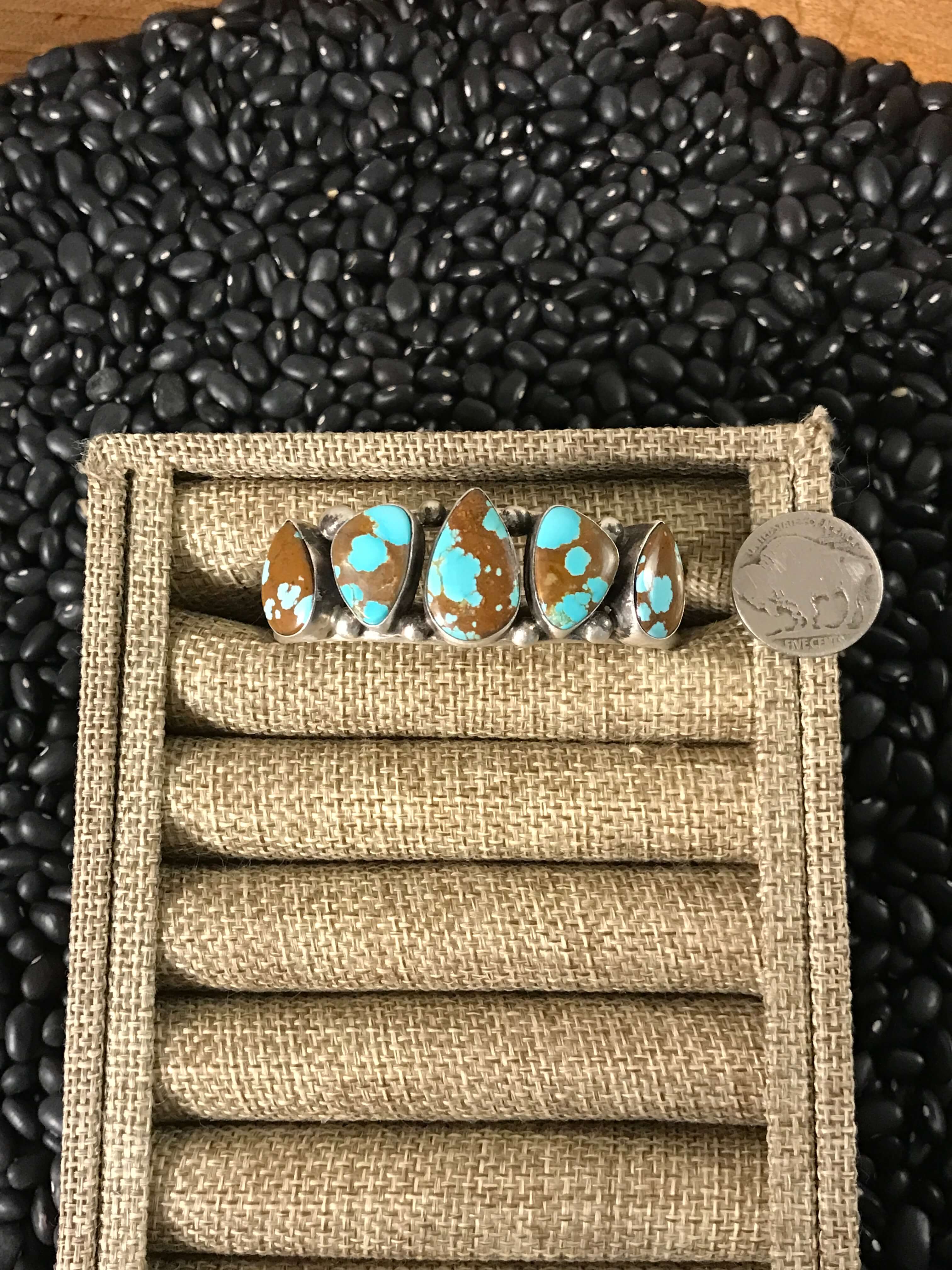 The Veronica Cuff, 3-Bracelets & Cuffs-Calli Co., Turquoise and Silver Jewelry, Native American Handmade, Zuni Tribe, Navajo Tribe, Brock Texas