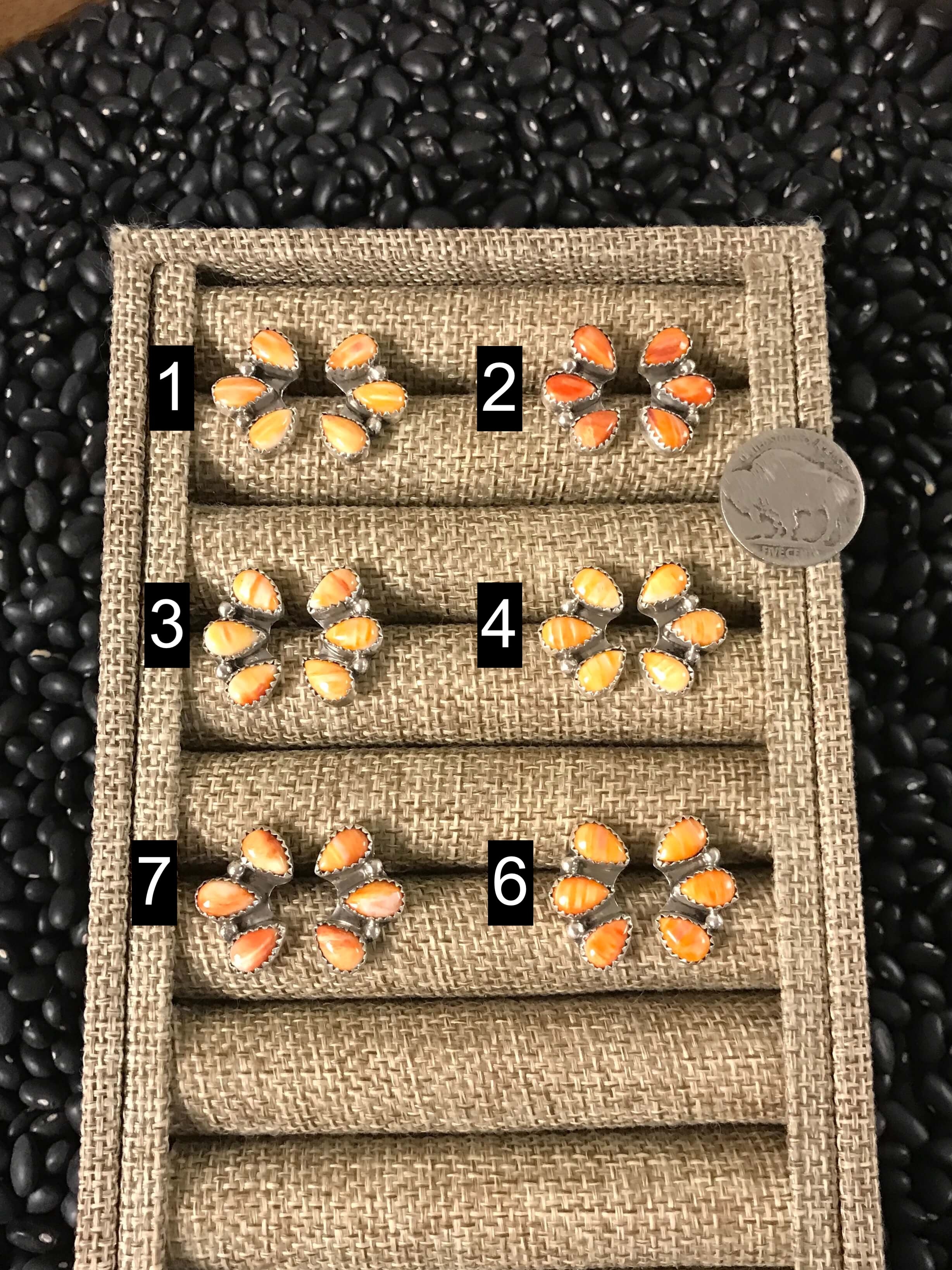 The Hoopoe Spiny Earrings-Earrings-Calli Co., Turquoise and Silver Jewelry, Native American Handmade, Zuni Tribe, Navajo Tribe, Brock Texas