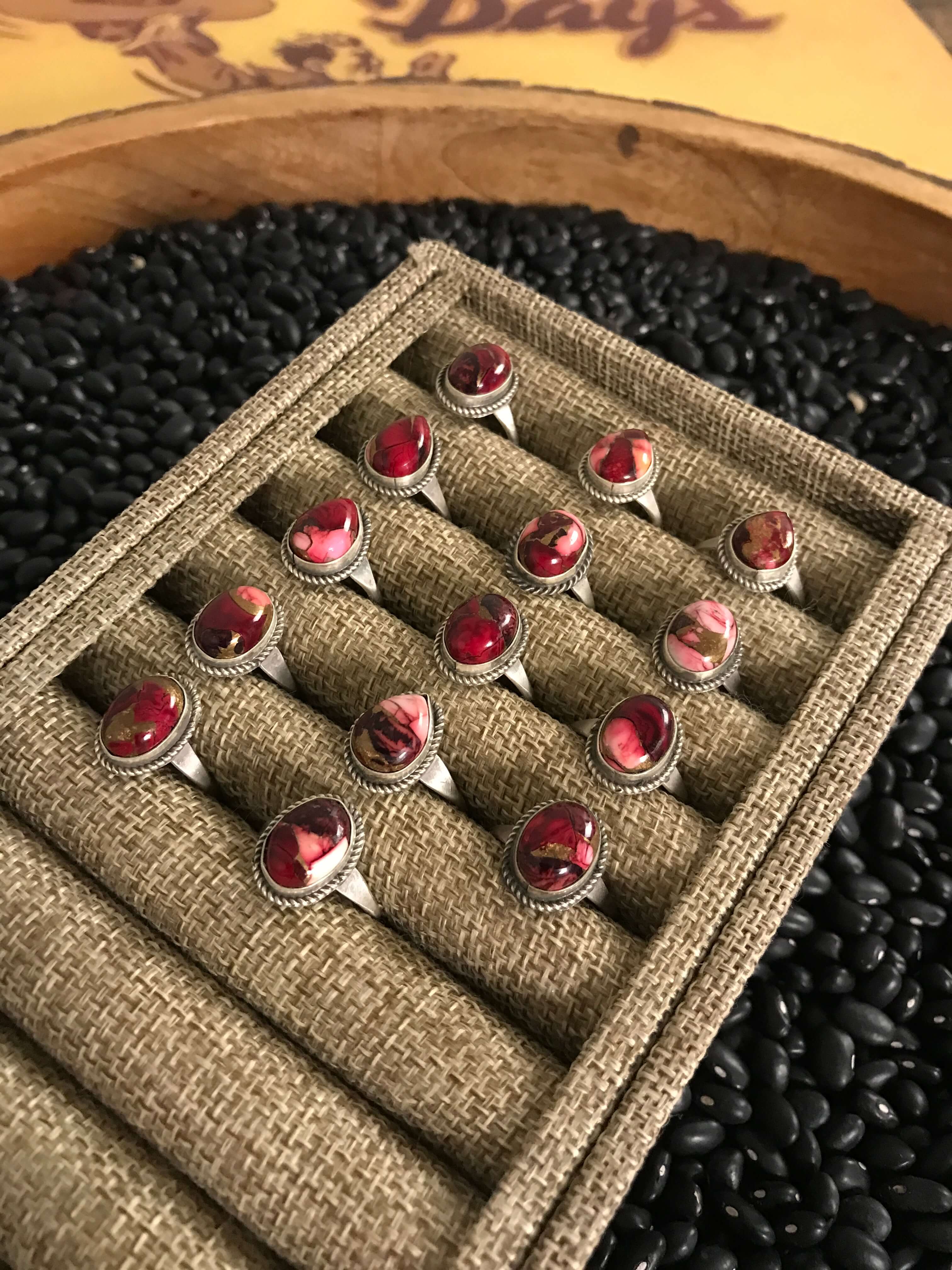 The Blaine Rings-Rings-Calli Co., Turquoise and Silver Jewelry, Native American Handmade, Zuni Tribe, Navajo Tribe, Brock Texas