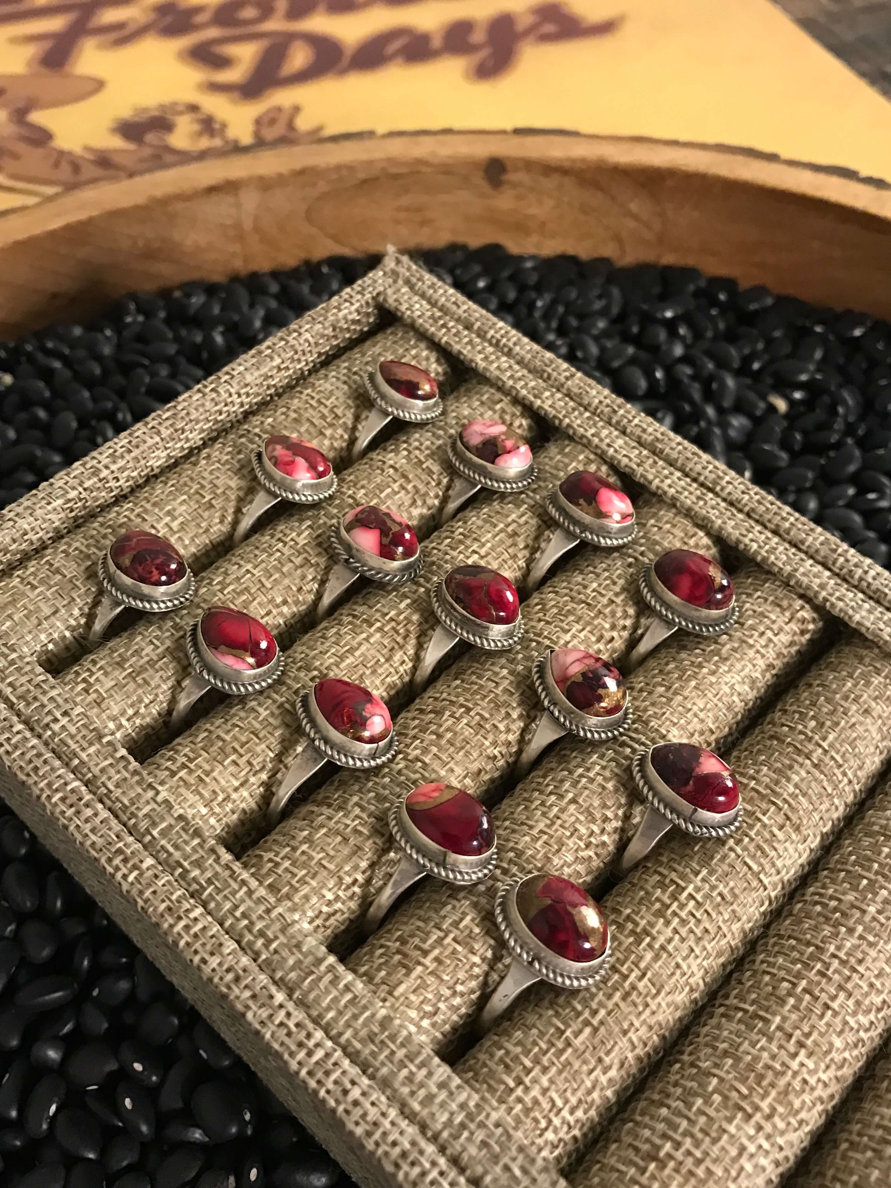 The Blaine Rings-Rings-Calli Co., Turquoise and Silver Jewelry, Native American Handmade, Zuni Tribe, Navajo Tribe, Brock Texas