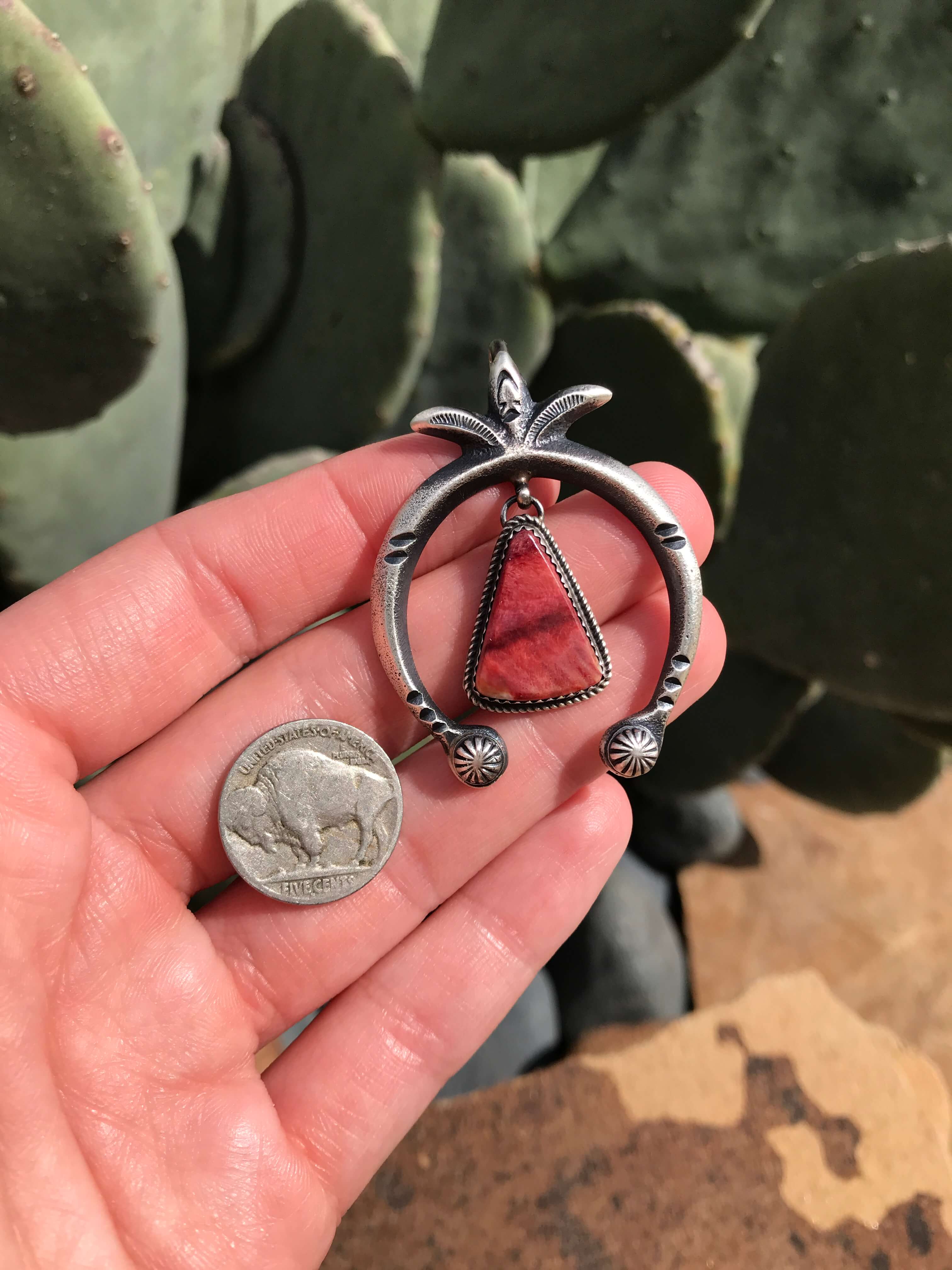 The Naja Pendant, 15-Pendants-Calli Co., Turquoise and Silver Jewelry, Native American Handmade, Zuni Tribe, Navajo Tribe, Brock Texas