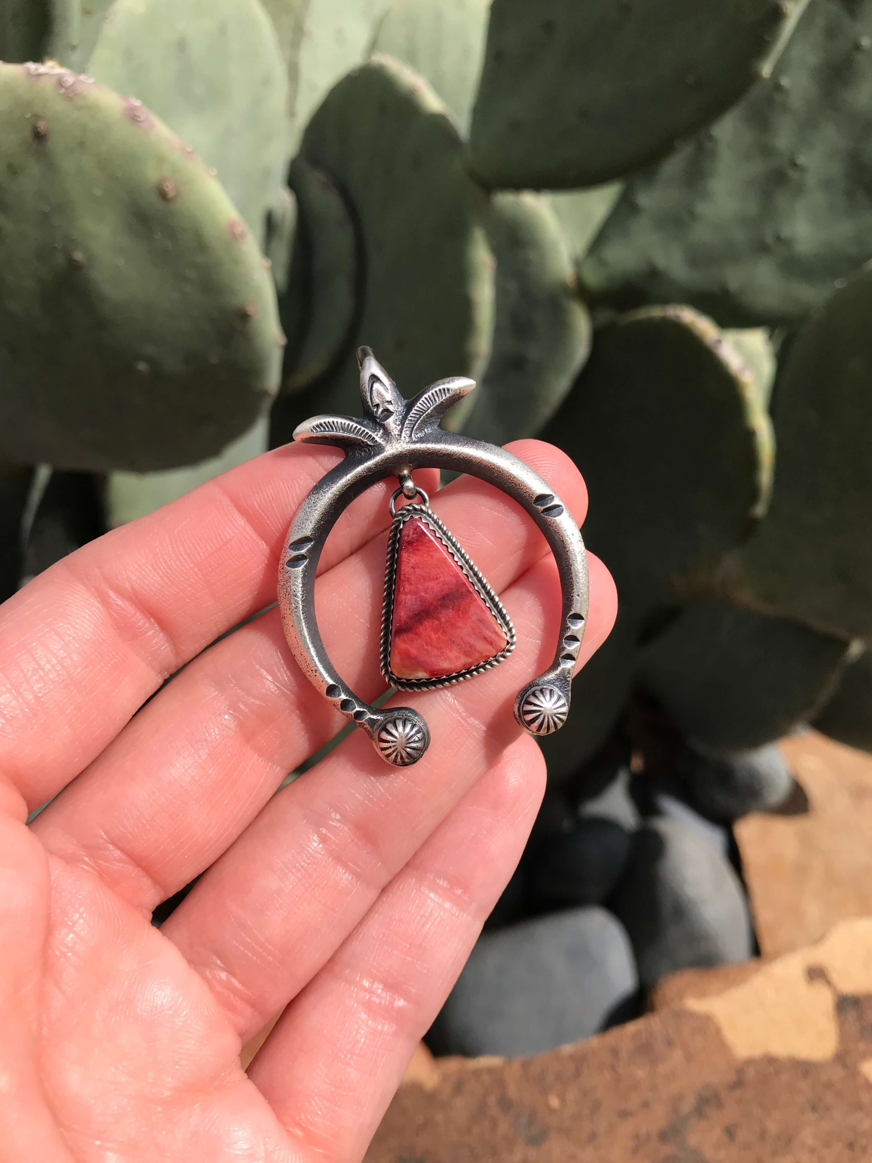 The Naja Pendant, 15-Pendants-Calli Co., Turquoise and Silver Jewelry, Native American Handmade, Zuni Tribe, Navajo Tribe, Brock Texas