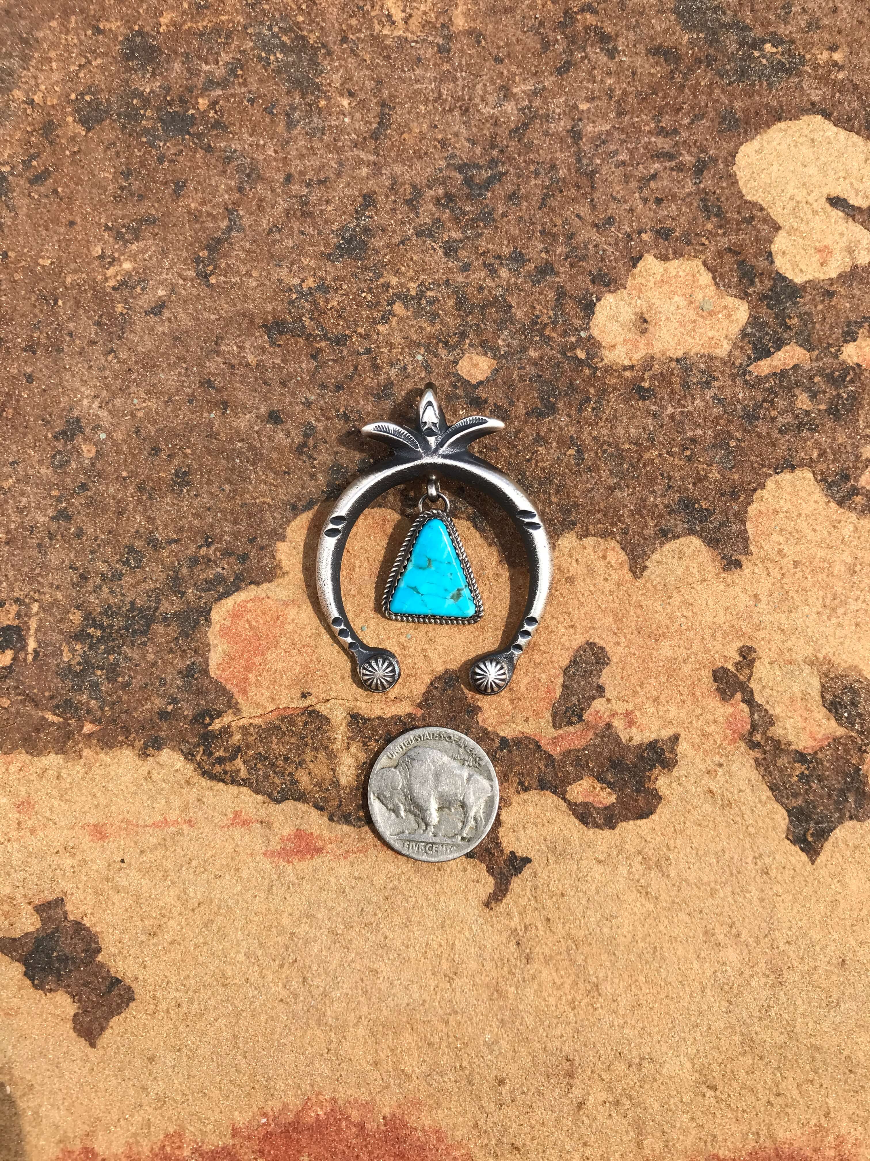 The Naja Pendant, 14-Pendants-Calli Co., Turquoise and Silver Jewelry, Native American Handmade, Zuni Tribe, Navajo Tribe, Brock Texas