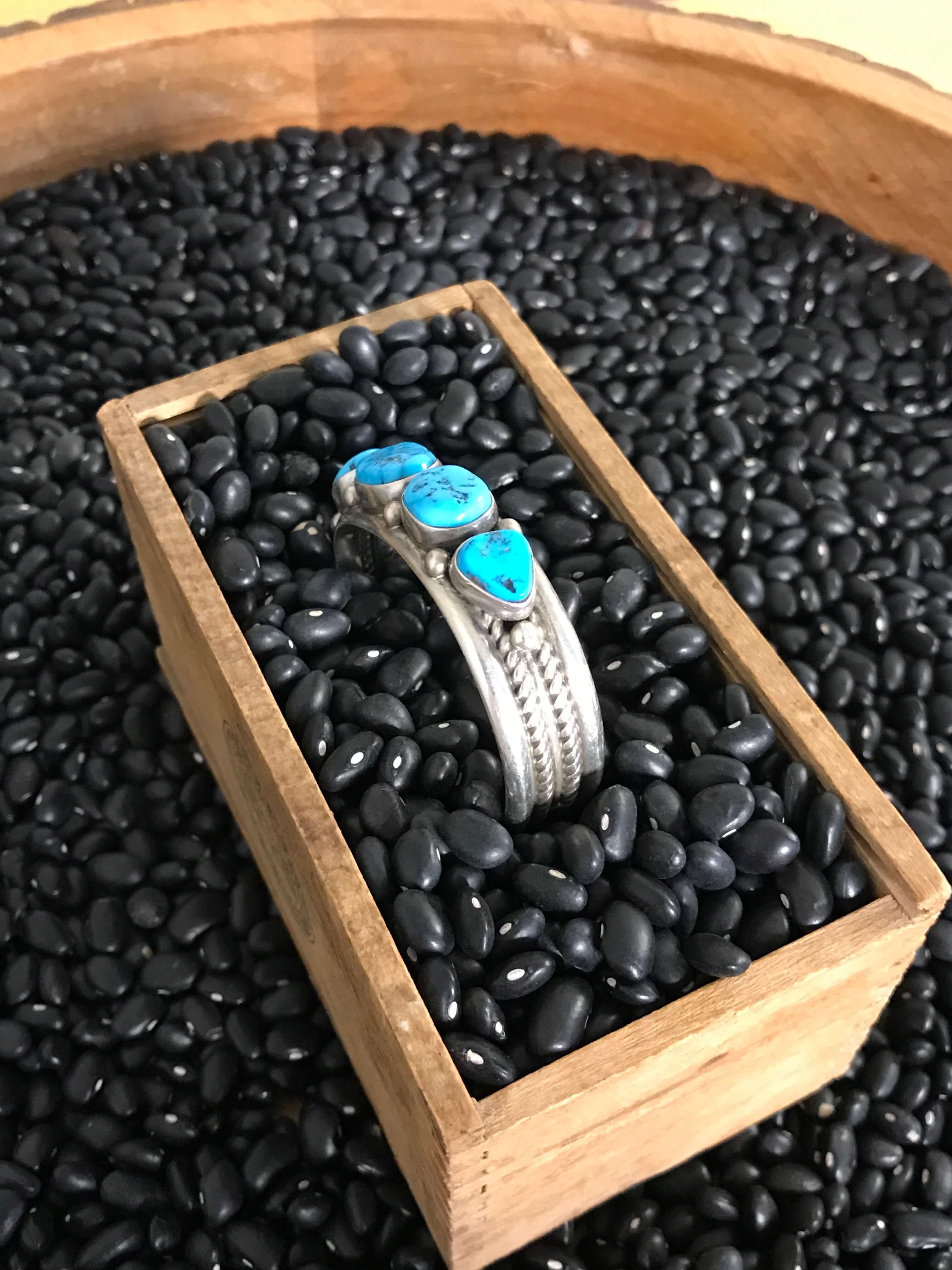 The Ozan Cuff-Bracelets & Cuffs-Calli Co., Turquoise and Silver Jewelry, Native American Handmade, Zuni Tribe, Navajo Tribe, Brock Texas