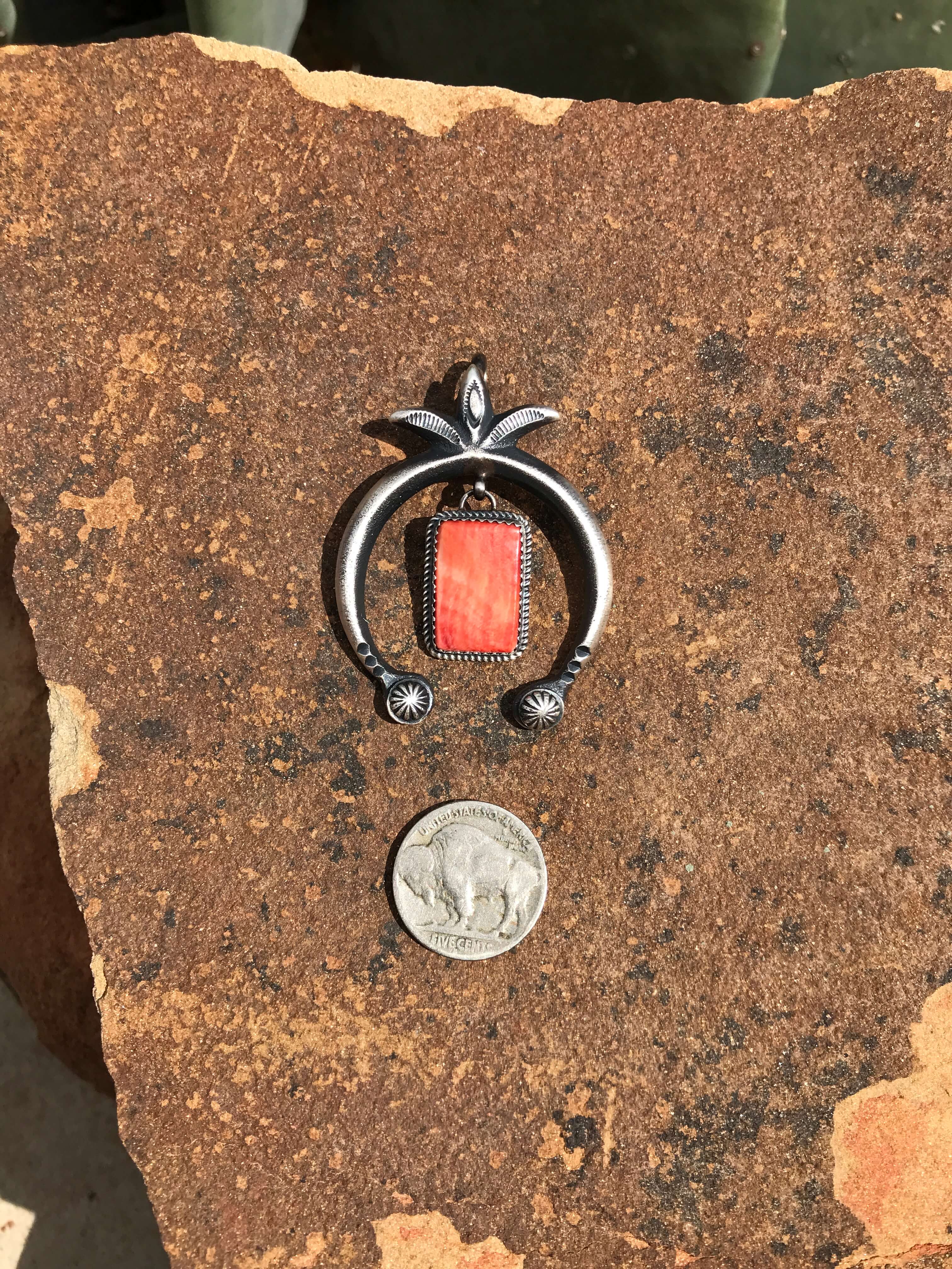 The Naja Pendant, 20-Pendants-Calli Co., Turquoise and Silver Jewelry, Native American Handmade, Zuni Tribe, Navajo Tribe, Brock Texas