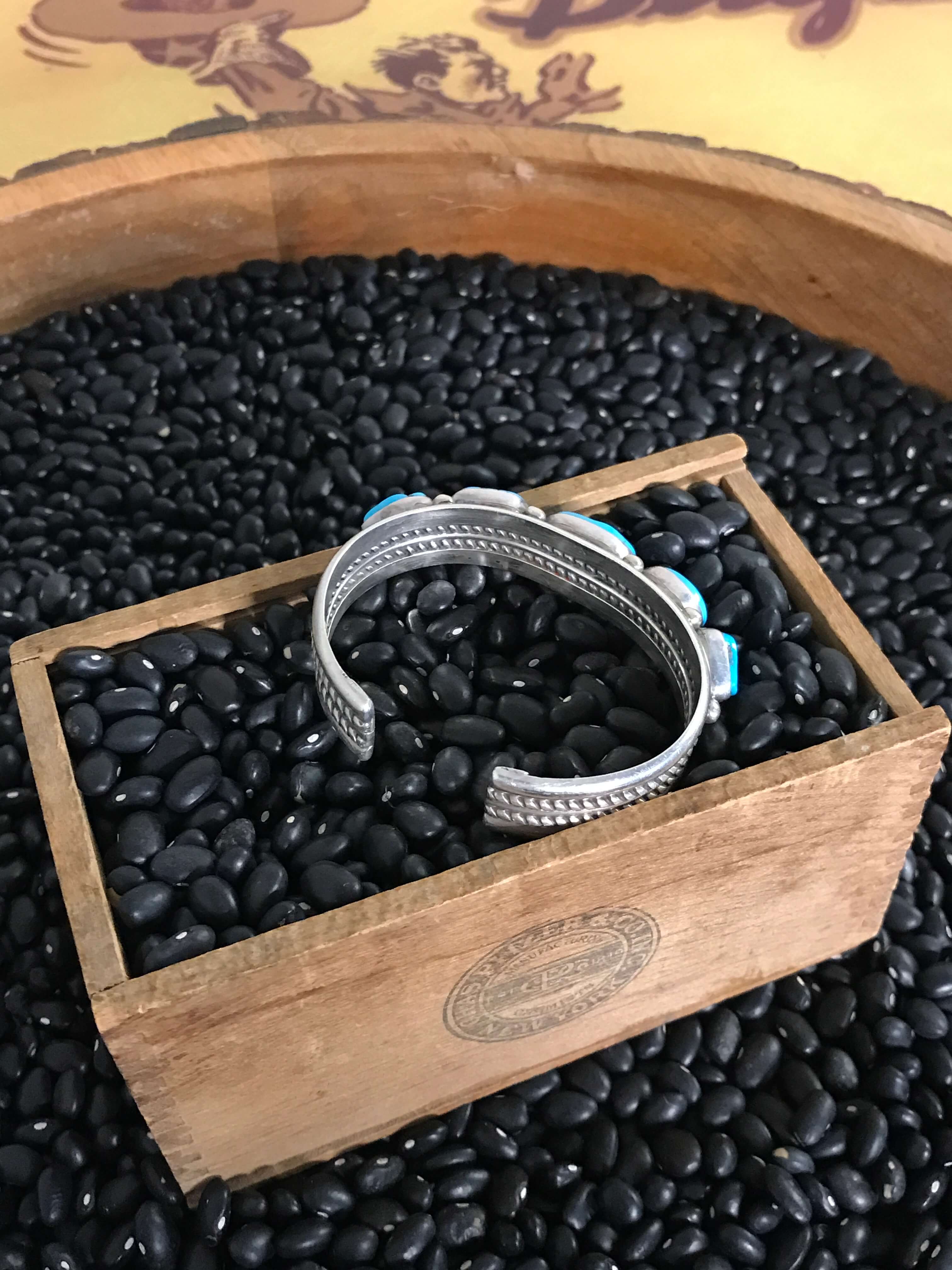 The Ozan Cuff-Bracelets & Cuffs-Calli Co., Turquoise and Silver Jewelry, Native American Handmade, Zuni Tribe, Navajo Tribe, Brock Texas