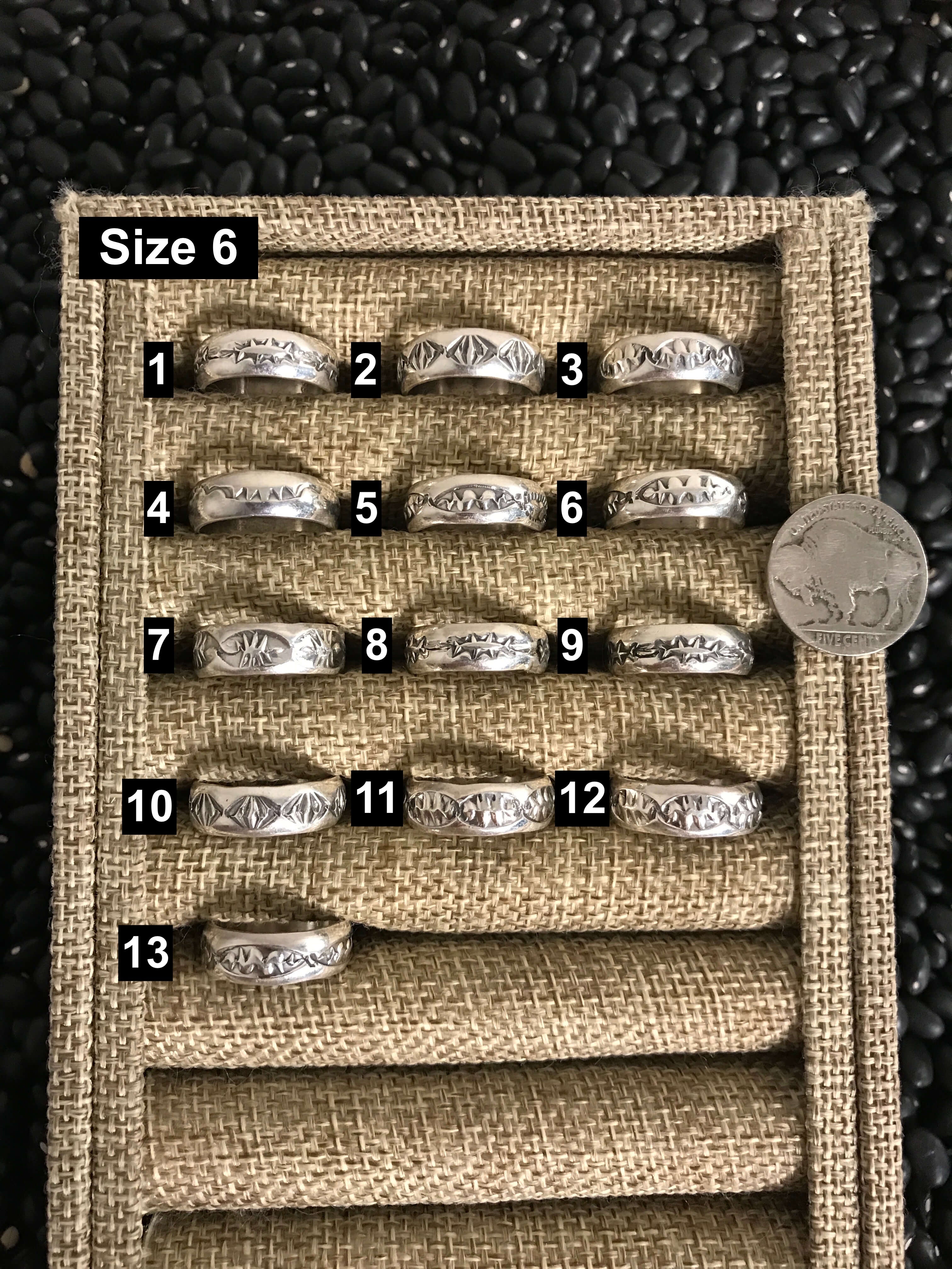 The Oswego Ring-Rings-Calli Co., Turquoise and Silver Jewelry, Native American Handmade, Zuni Tribe, Navajo Tribe, Brock Texas