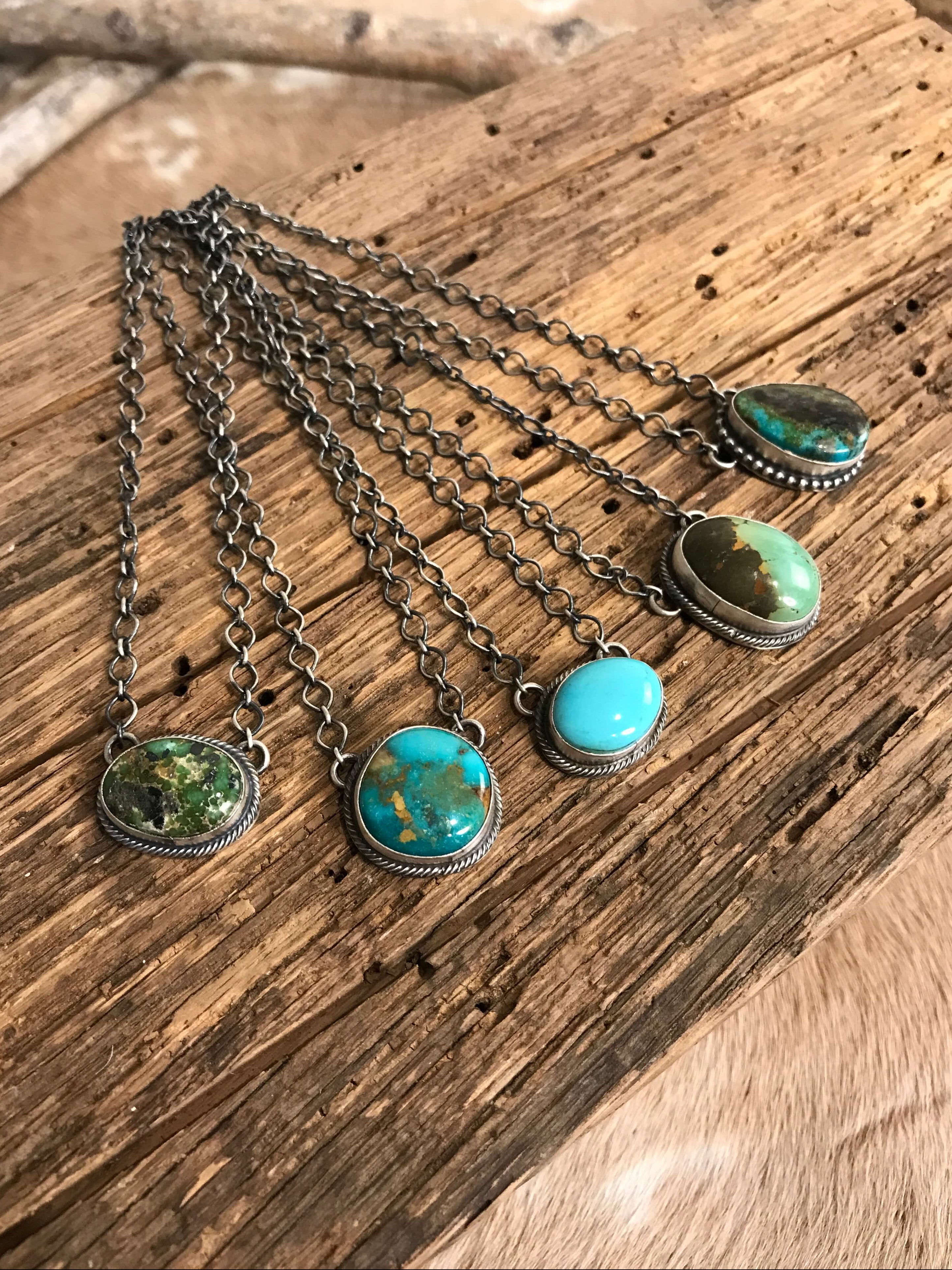 The Medina Necklaces-Necklaces-Calli Co., Turquoise and Silver Jewelry, Native American Handmade, Zuni Tribe, Navajo Tribe, Brock Texas