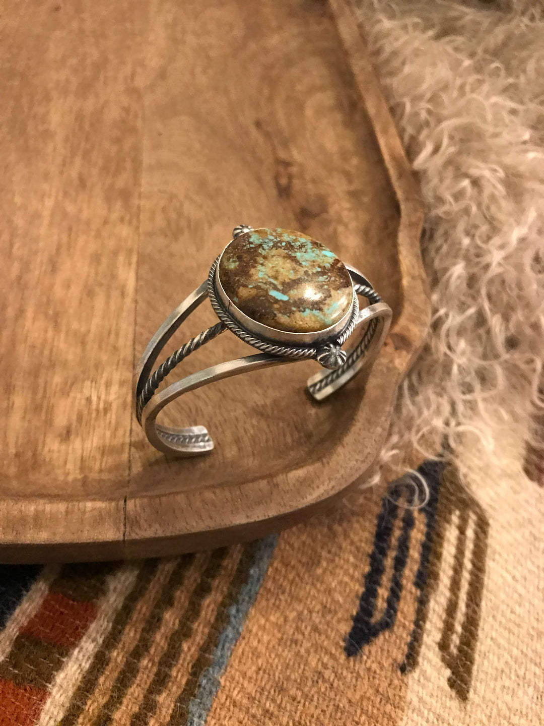 The Tensaw Turquoise Cuff, 2-Bracelets & Cuffs-Calli Co., Turquoise and Silver Jewelry, Native American Handmade, Zuni Tribe, Navajo Tribe, Brock Texas