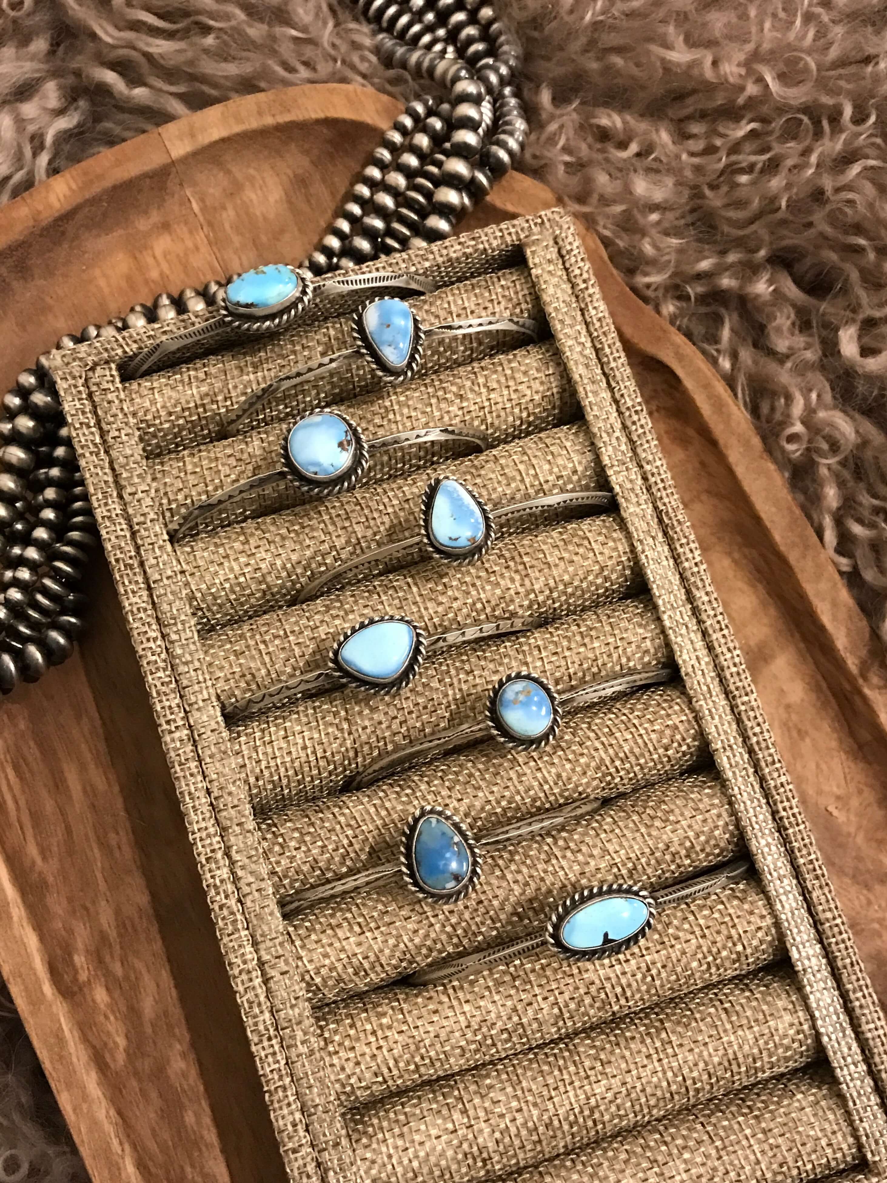 The Taloga Cuffs-Bracelets & Cuffs-Calli Co., Turquoise and Silver Jewelry, Native American Handmade, Zuni Tribe, Navajo Tribe, Brock Texas