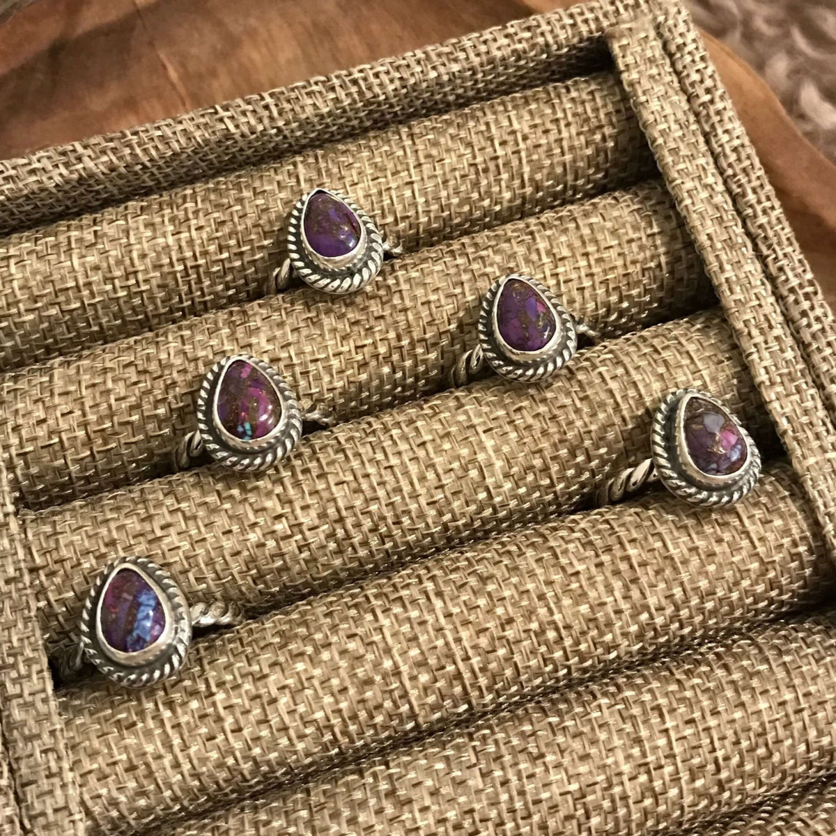 Dahlia Square Stone Rings | Calli Co. Silver | Fort Worth, TX