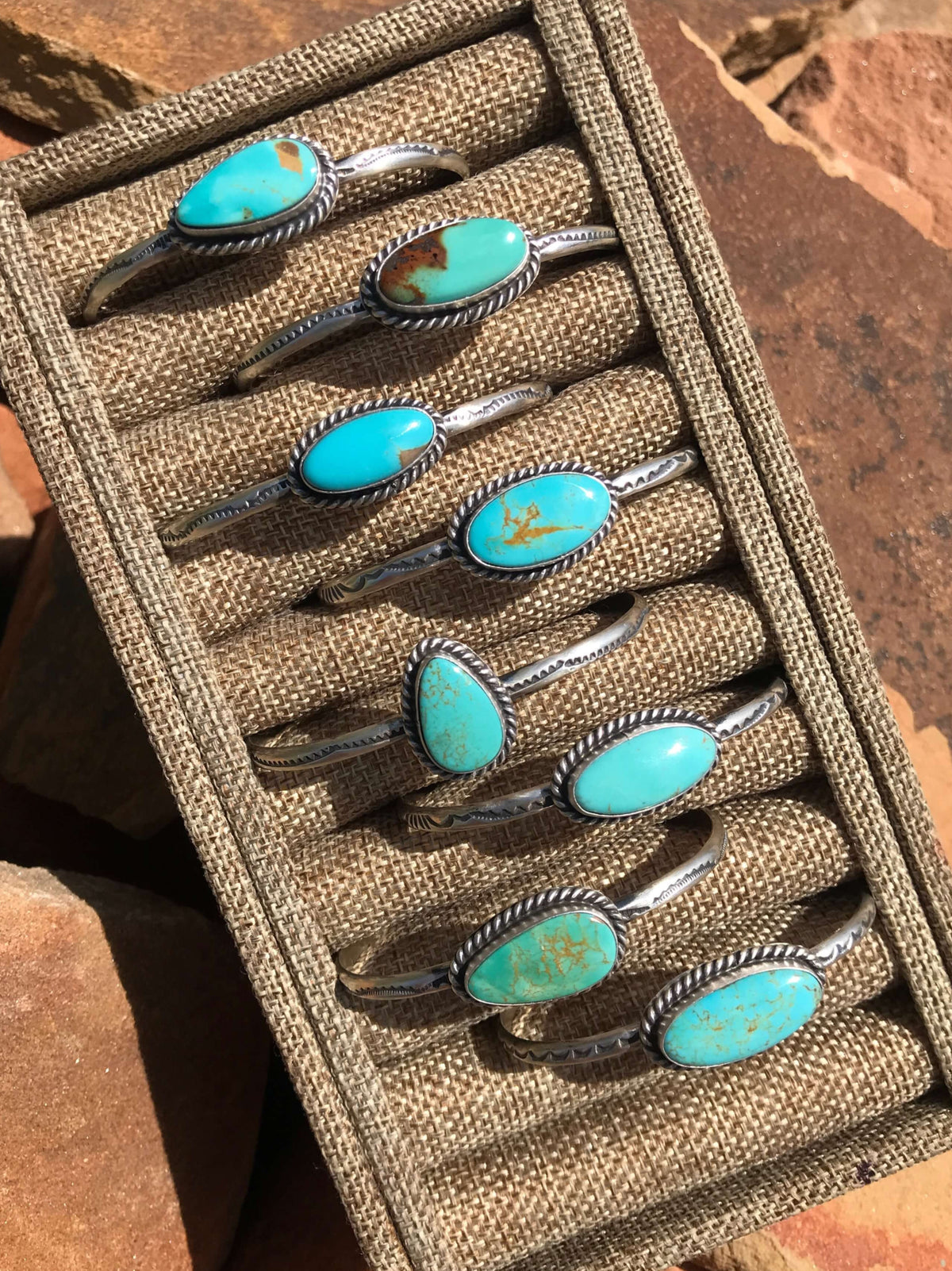The Ryatt Cuffs-Bracelets & Cuffs-Calli Co., Turquoise and Silver Jewelry, Native American Handmade, Zuni Tribe, Navajo Tribe, Brock Texas