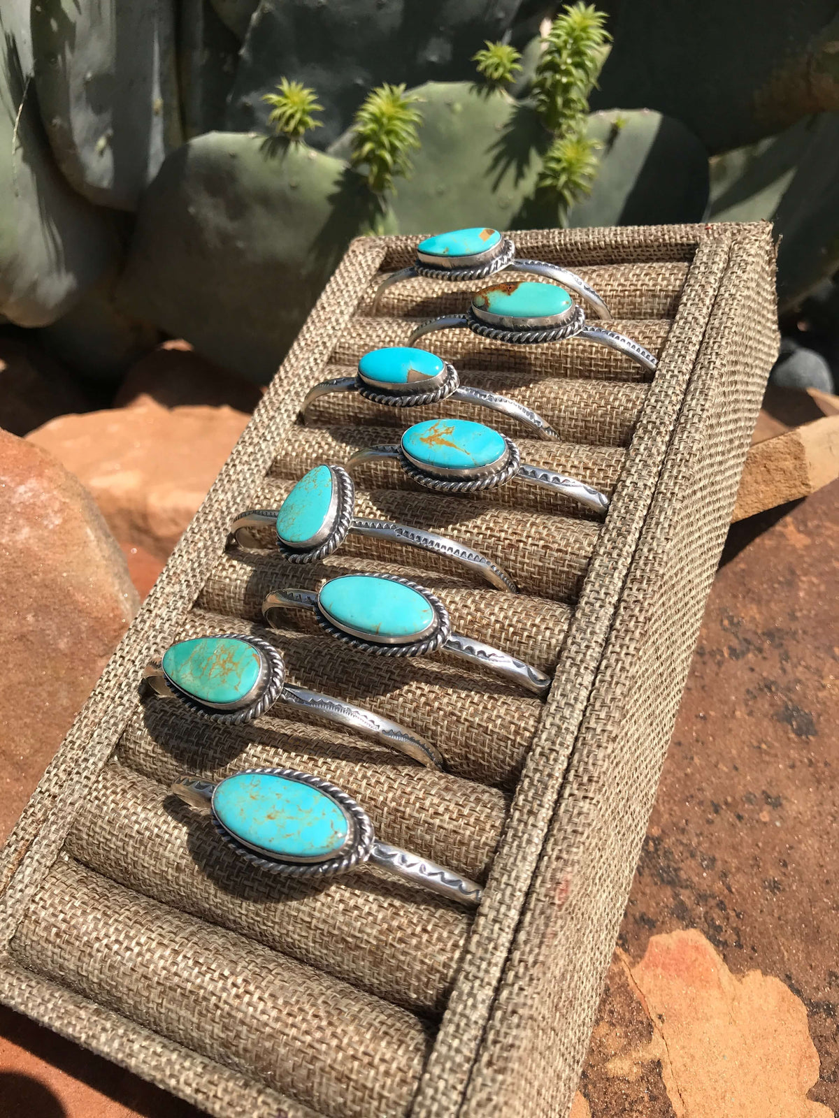 The Ryatt Cuffs-Bracelets & Cuffs-Calli Co., Turquoise and Silver Jewelry, Native American Handmade, Zuni Tribe, Navajo Tribe, Brock Texas