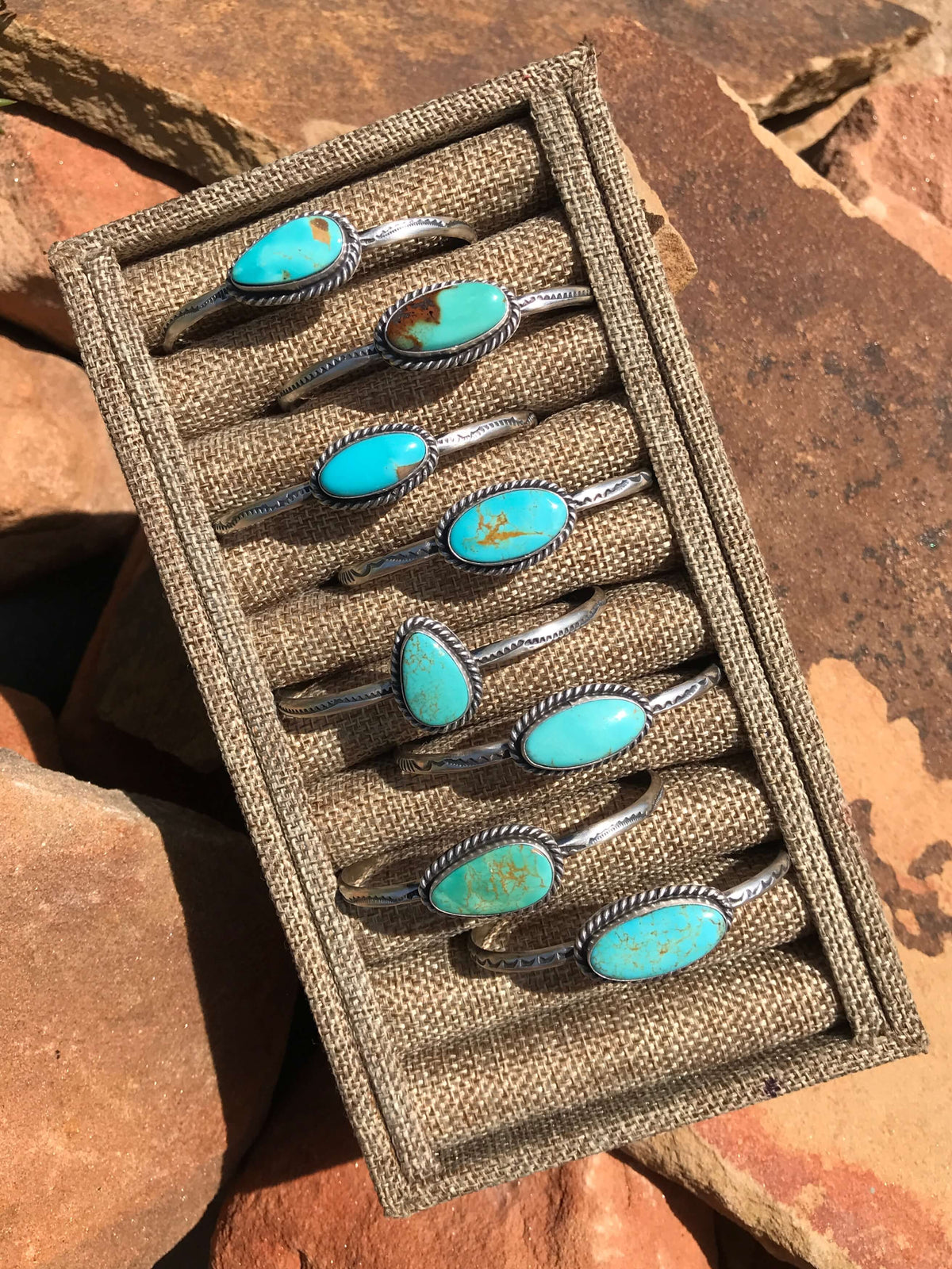 The Ryatt Cuffs-Bracelets & Cuffs-Calli Co., Turquoise and Silver Jewelry, Native American Handmade, Zuni Tribe, Navajo Tribe, Brock Texas