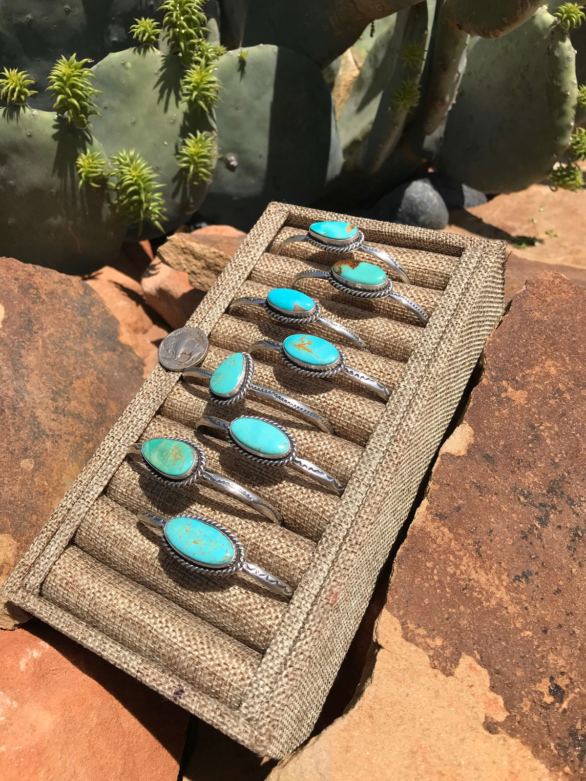 The Ryatt Cuffs-Bracelets & Cuffs-Calli Co., Turquoise and Silver Jewelry, Native American Handmade, Zuni Tribe, Navajo Tribe, Brock Texas
