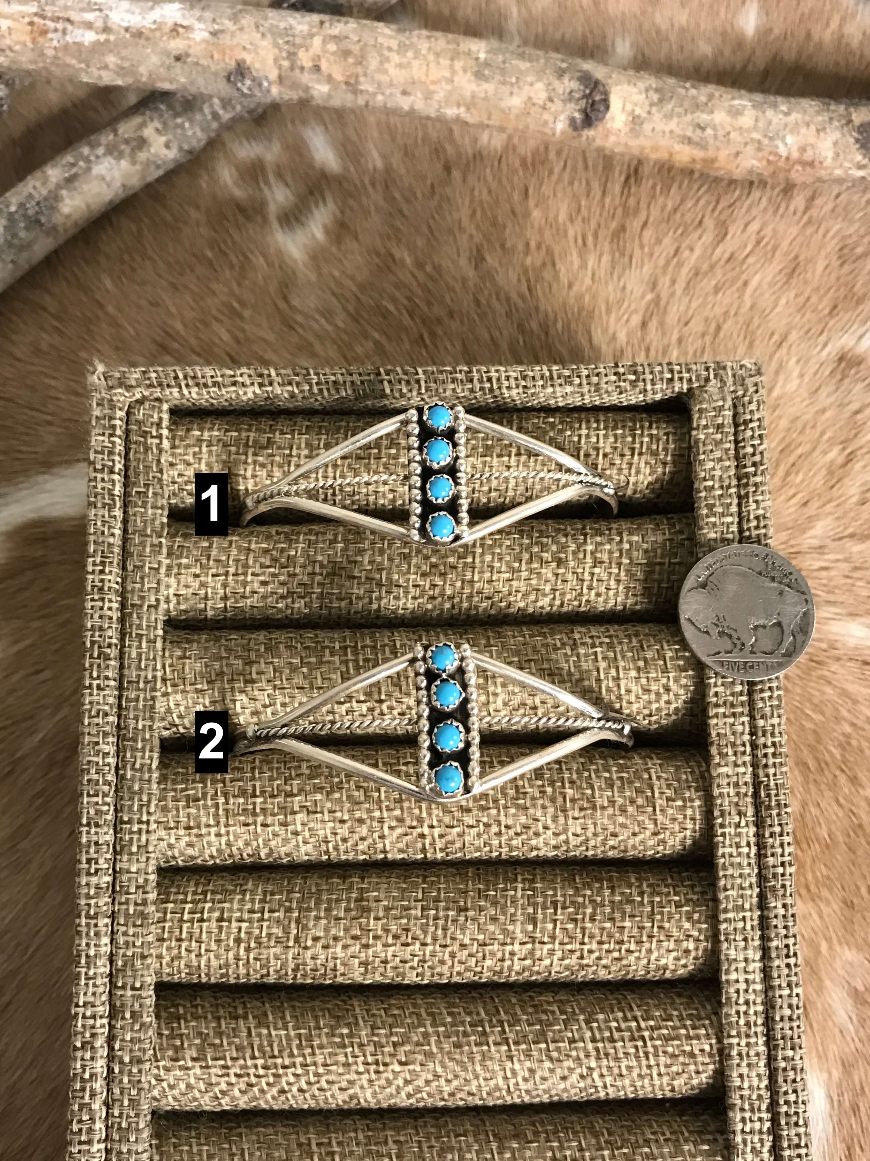 The Jilly Cuffs-Bracelets & Cuffs-Calli Co., Turquoise and Silver Jewelry, Native American Handmade, Zuni Tribe, Navajo Tribe, Brock Texas