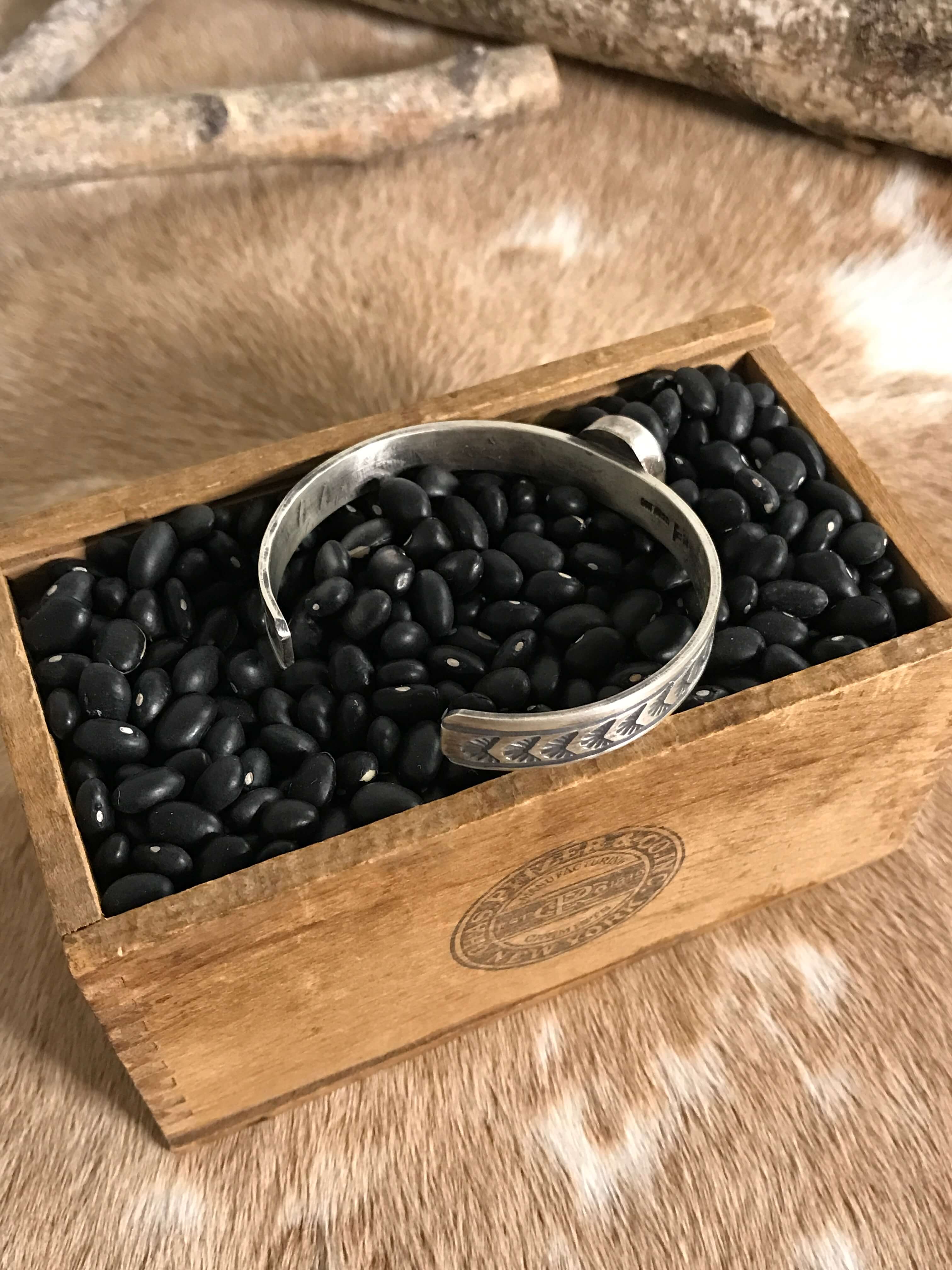 The Lawson Turquoise Cuff-Bracelets & Cuffs-Calli Co., Turquoise and Silver Jewelry, Native American Handmade, Zuni Tribe, Navajo Tribe, Brock Texas