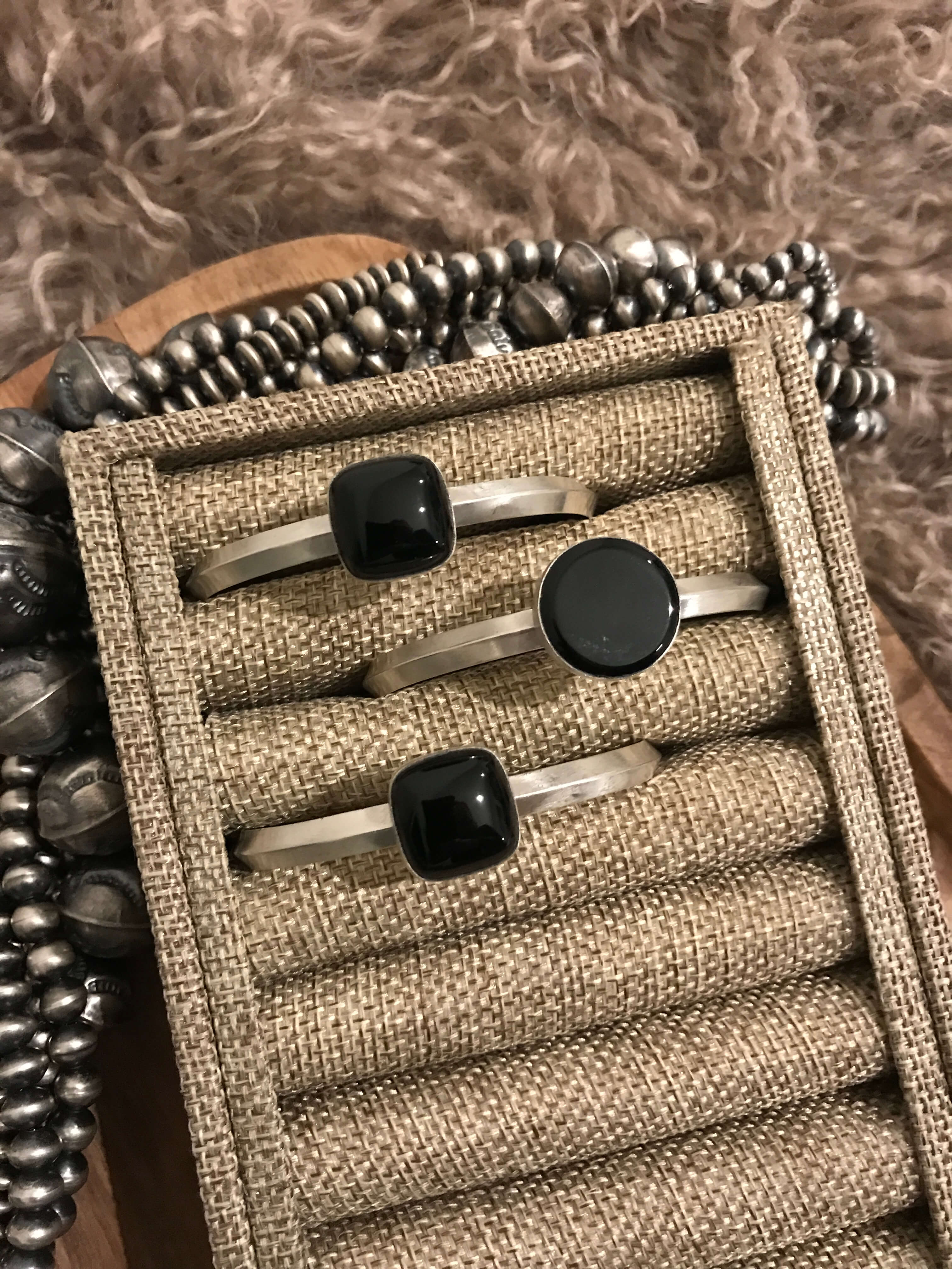 The Viera Cuffs-Bracelets & Cuffs-Calli Co., Turquoise and Silver Jewelry, Native American Handmade, Zuni Tribe, Navajo Tribe, Brock Texas