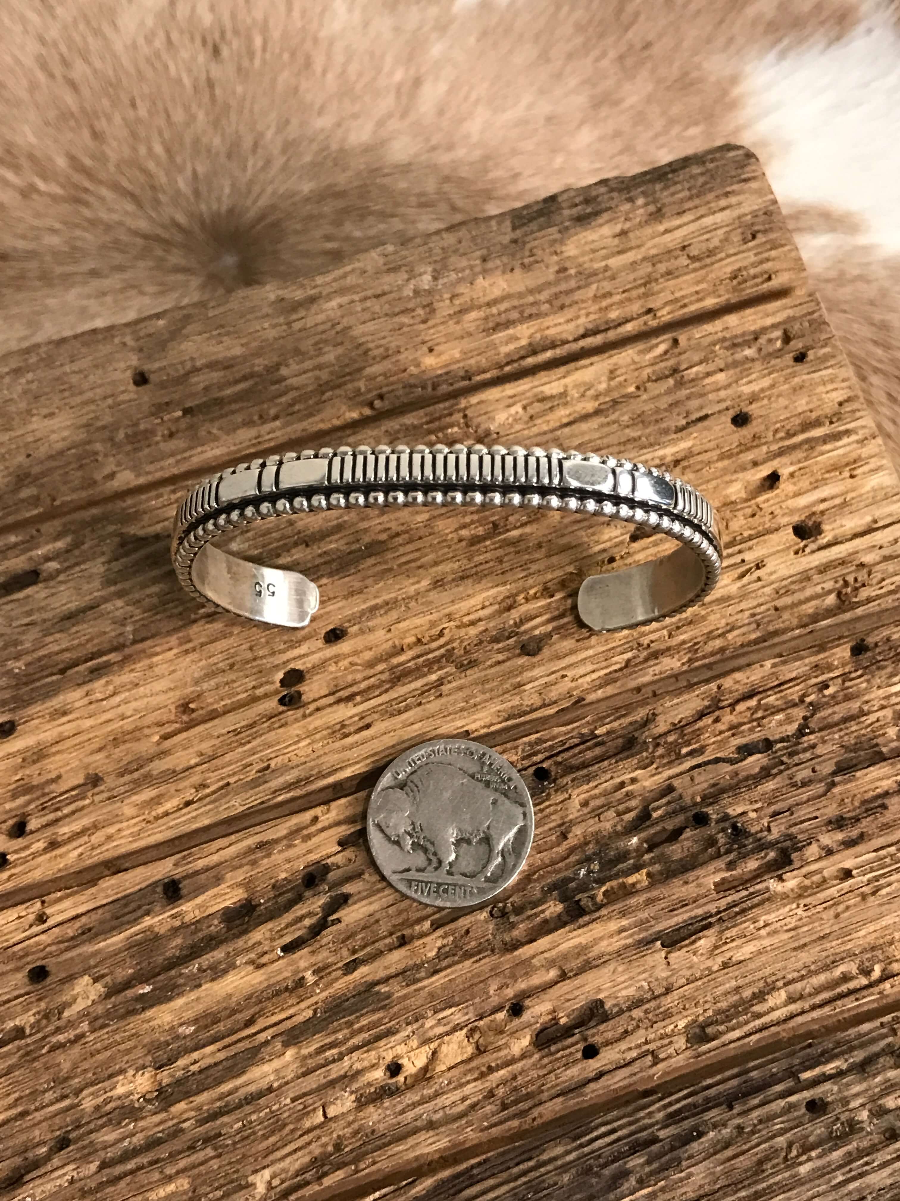 The Yellowstone Cuff-Bracelets & Cuffs-Calli Co., Turquoise and Silver Jewelry, Native American Handmade, Zuni Tribe, Navajo Tribe, Brock Texas