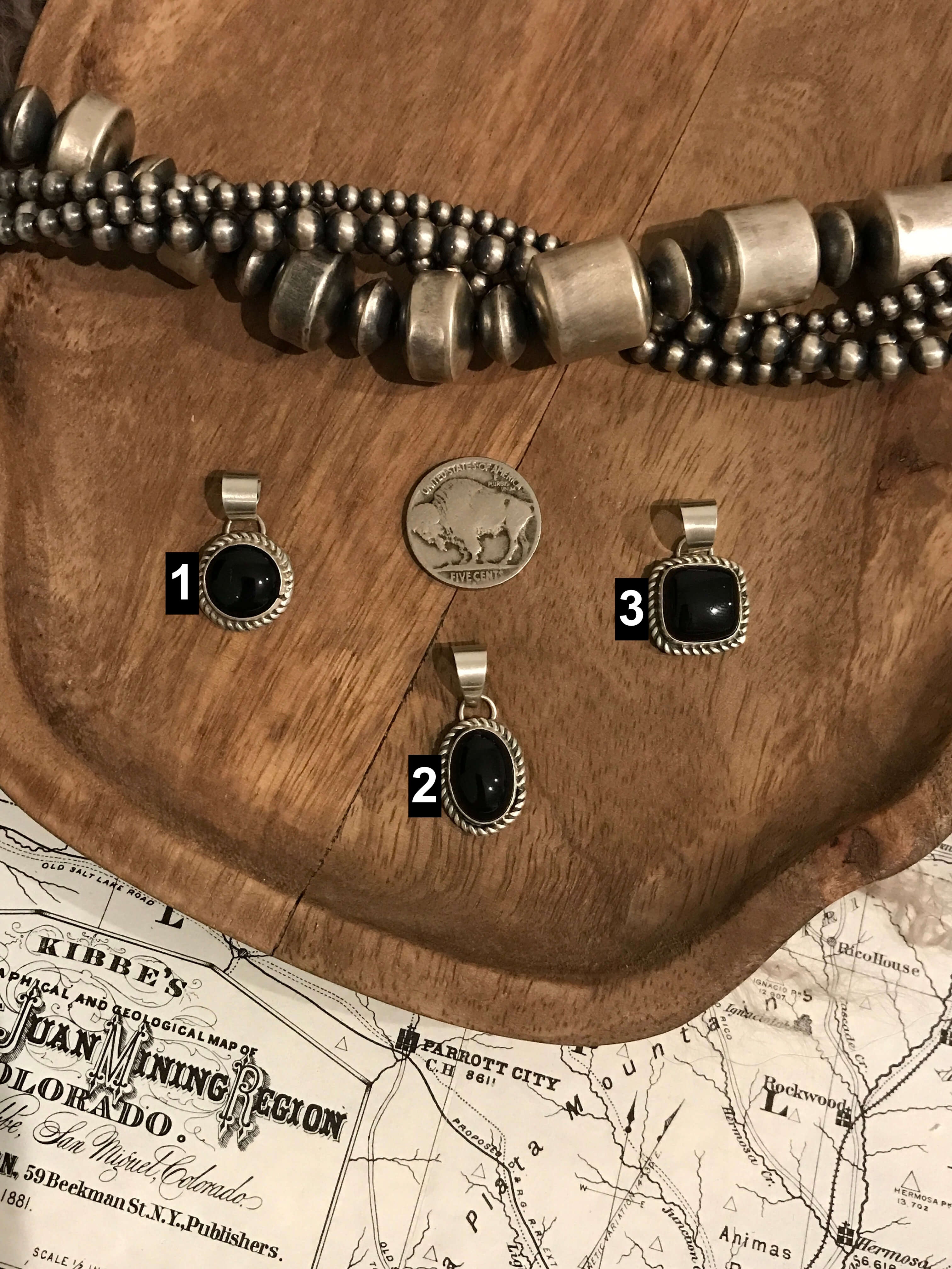 The Wabasso Pendant-Pendants-Calli Co., Turquoise and Silver Jewelry, Native American Handmade, Zuni Tribe, Navajo Tribe, Brock Texas