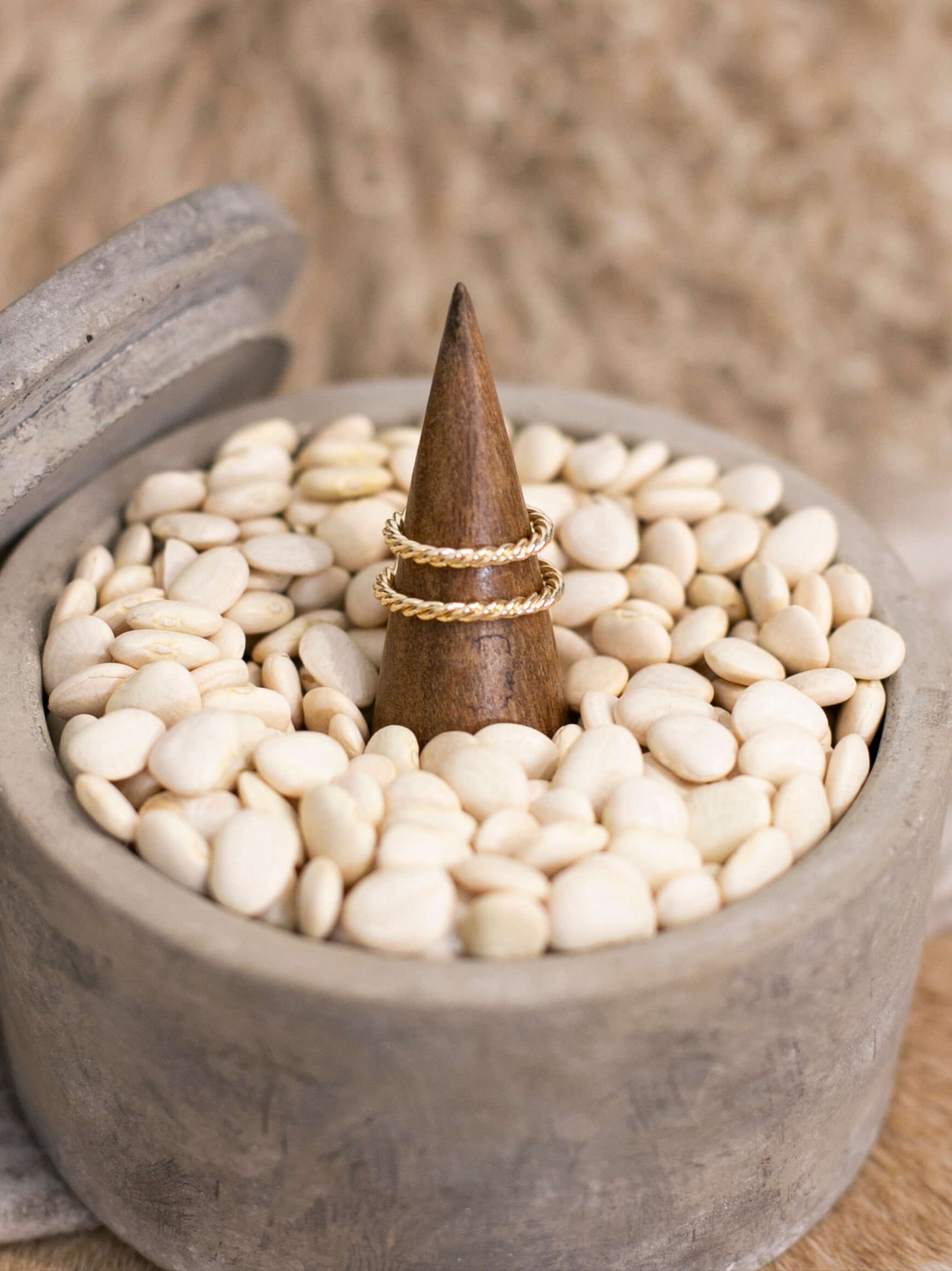 The Grande Gold Rope Ring-Rings-Calli Co., Turquoise and Silver Jewelry, Native American Handmade, Zuni Tribe, Navajo Tribe, Brock Texas