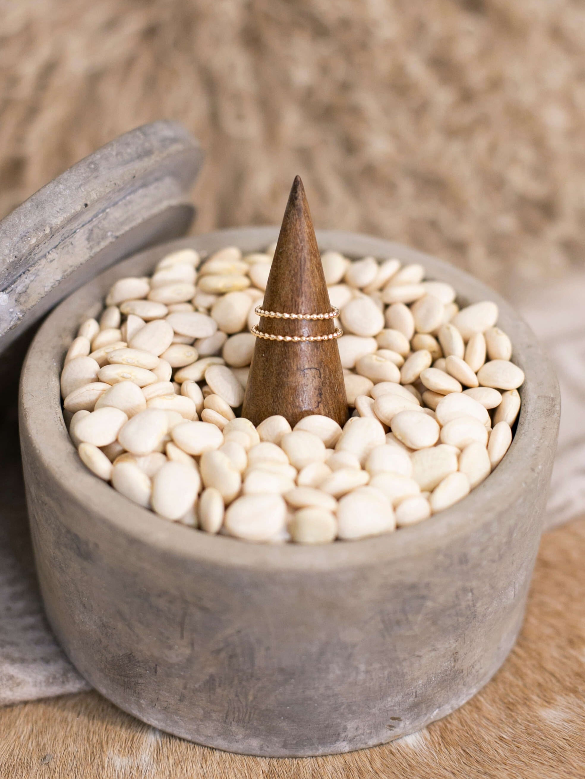 The Gold Drop Ring-Rings-Calli Co., Turquoise and Silver Jewelry, Native American Handmade, Zuni Tribe, Navajo Tribe, Brock Texas