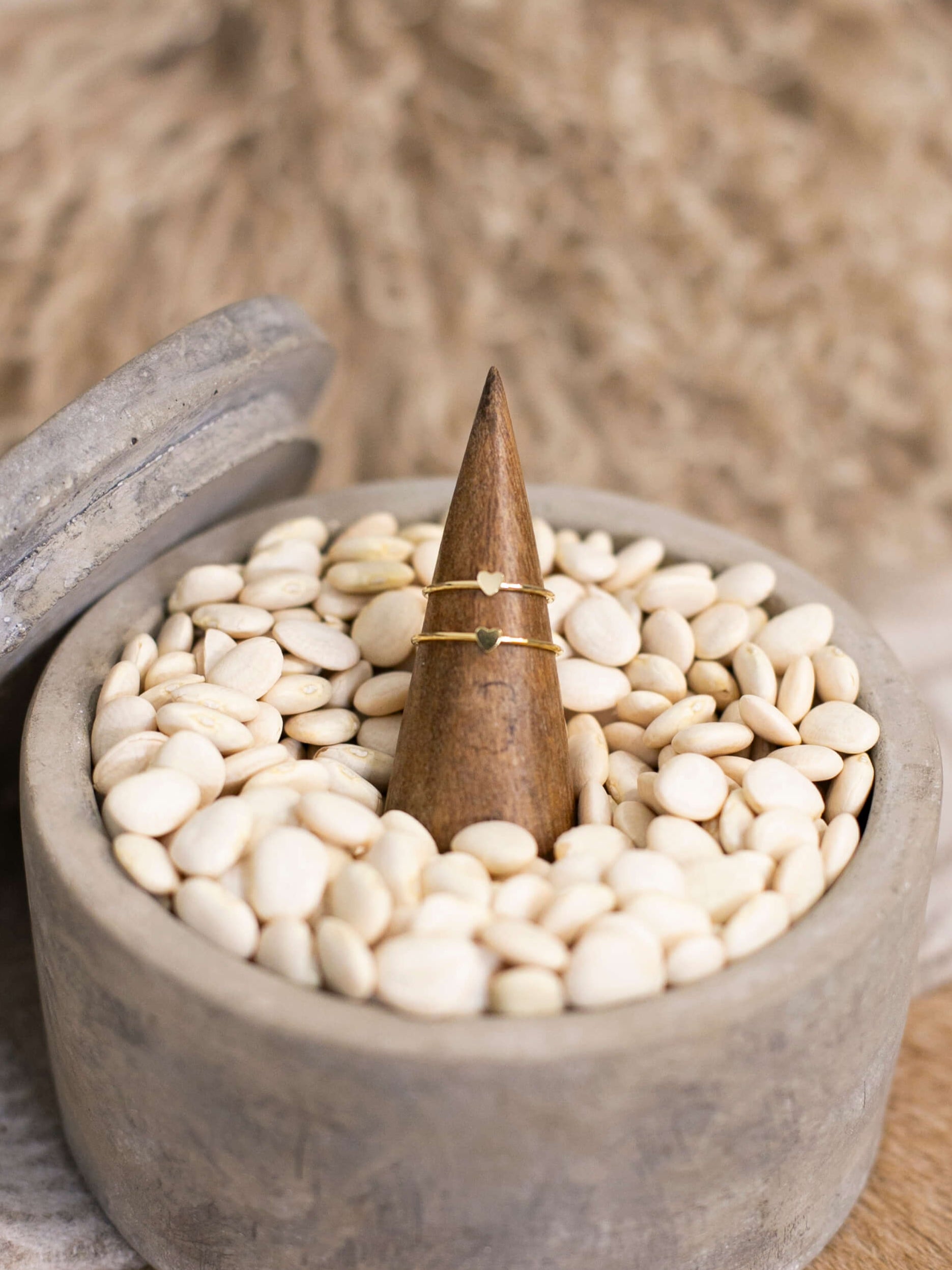 The Dainty Gold Heart Ring-Rings-Calli Co., Turquoise and Silver Jewelry, Native American Handmade, Zuni Tribe, Navajo Tribe, Brock Texas