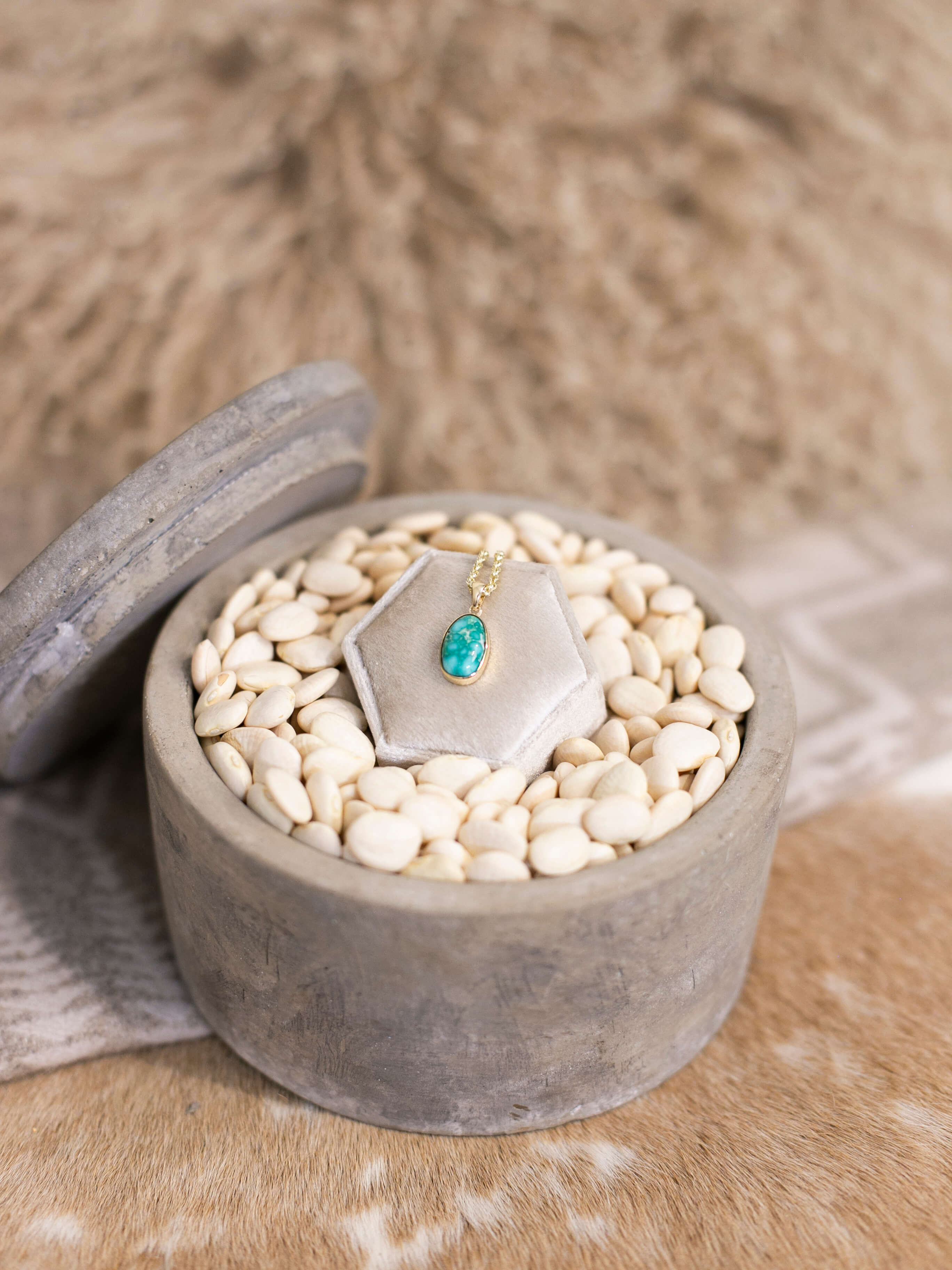 The Nordic 14k and Turquoise Pendant, 7-Pendants-Calli Co., Turquoise and Silver Jewelry, Native American Handmade, Zuni Tribe, Navajo Tribe, Brock Texas