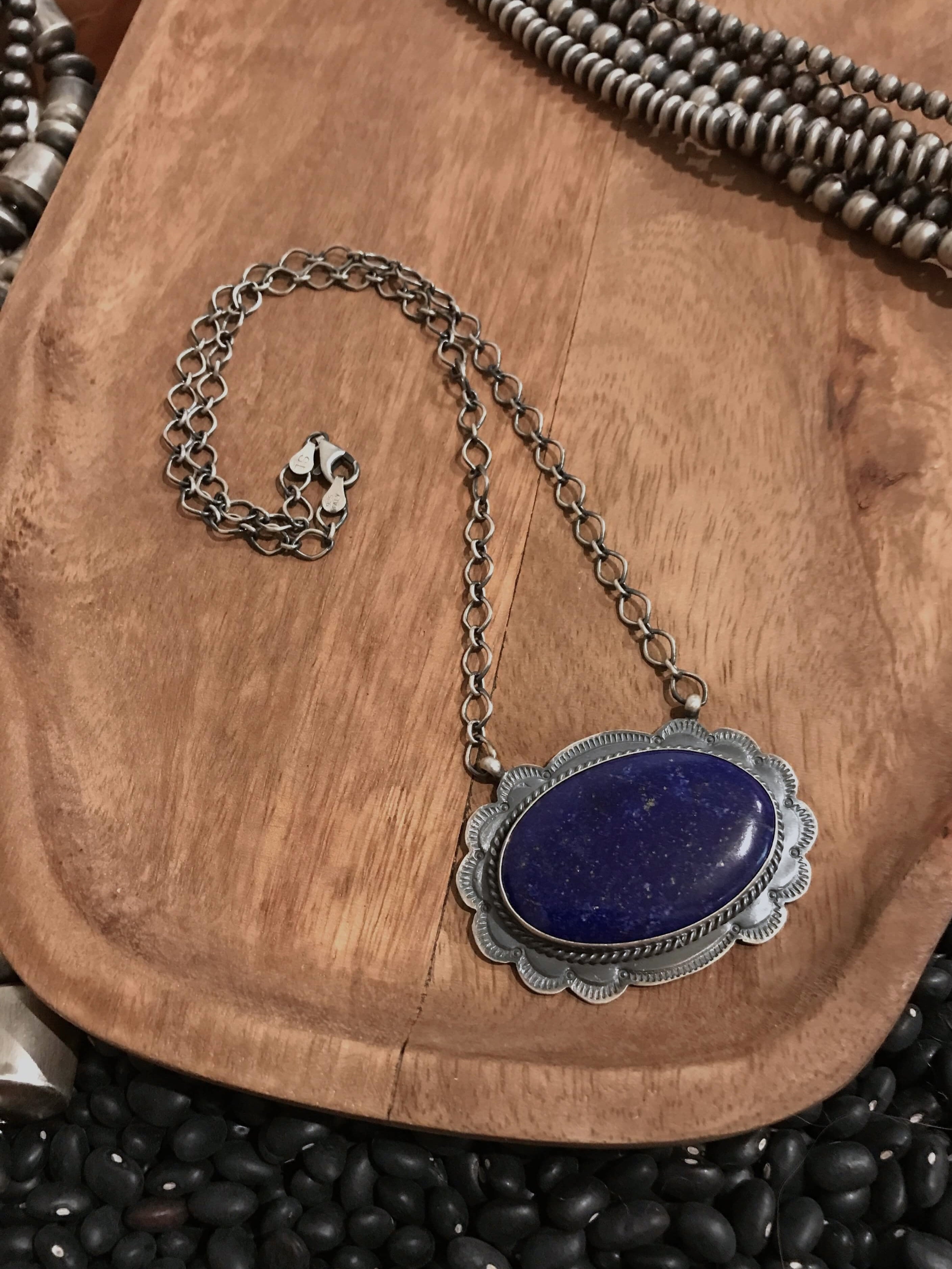 The Breckenridge Necklace, 1-Necklaces-Calli Co., Turquoise and Silver Jewelry, Native American Handmade, Zuni Tribe, Navajo Tribe, Brock Texas