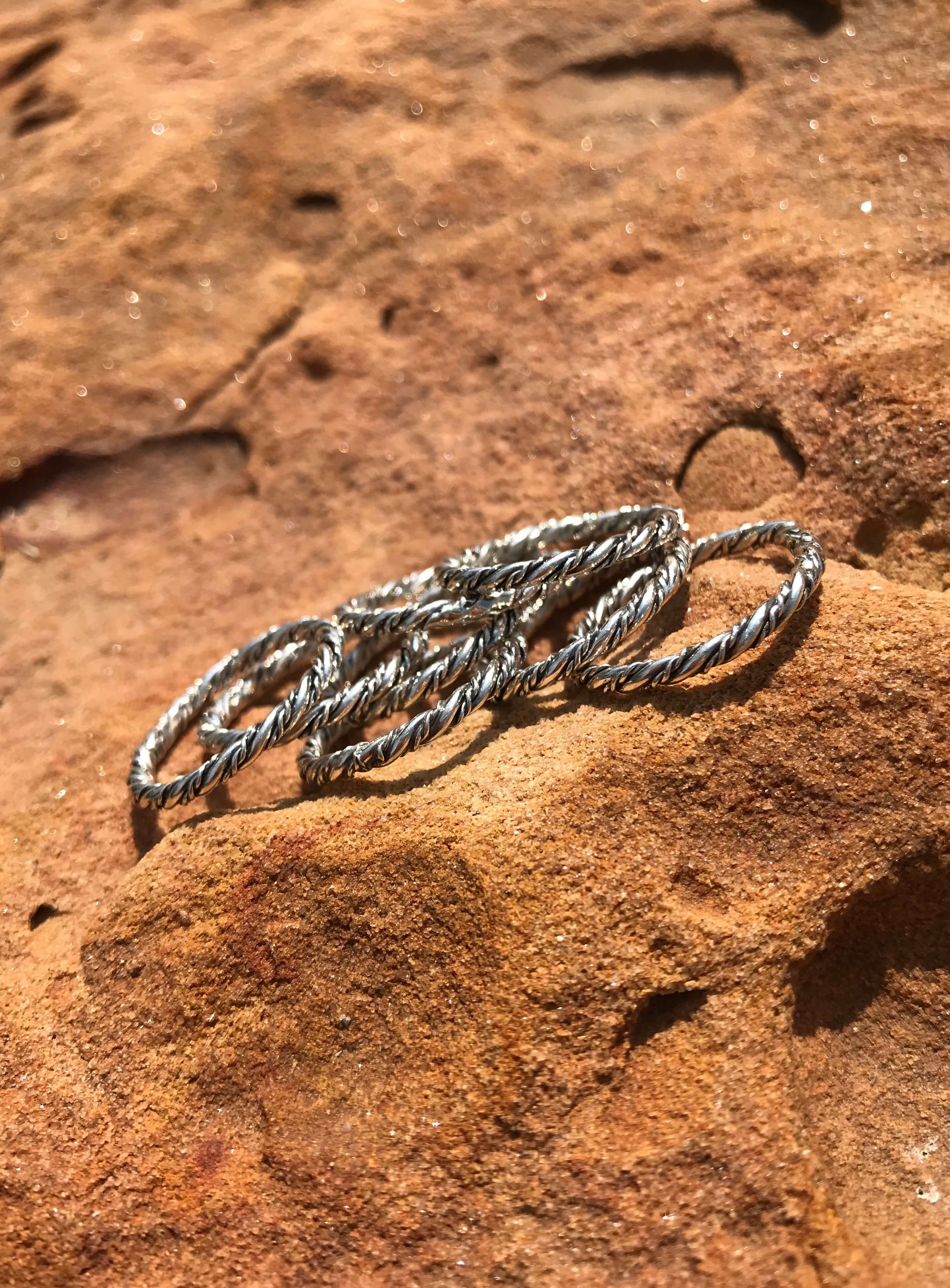 The Harrah Ring-Rings-Calli Co., Turquoise and Silver Jewelry, Native American Handmade, Zuni Tribe, Navajo Tribe, Brock Texas