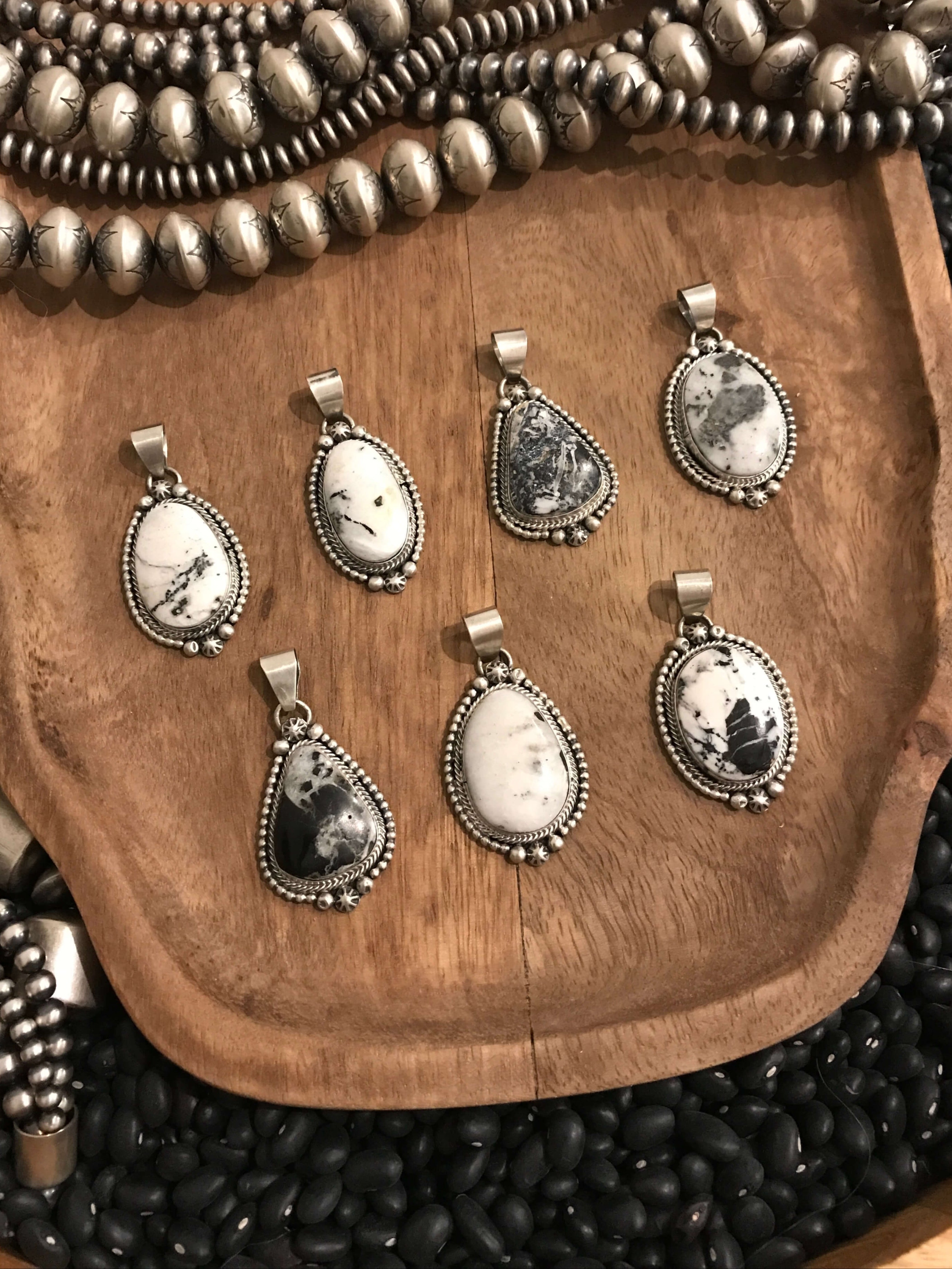 The Montrose Pendants-Pendants-Calli Co., Turquoise and Silver Jewelry, Native American Handmade, Zuni Tribe, Navajo Tribe, Brock Texas