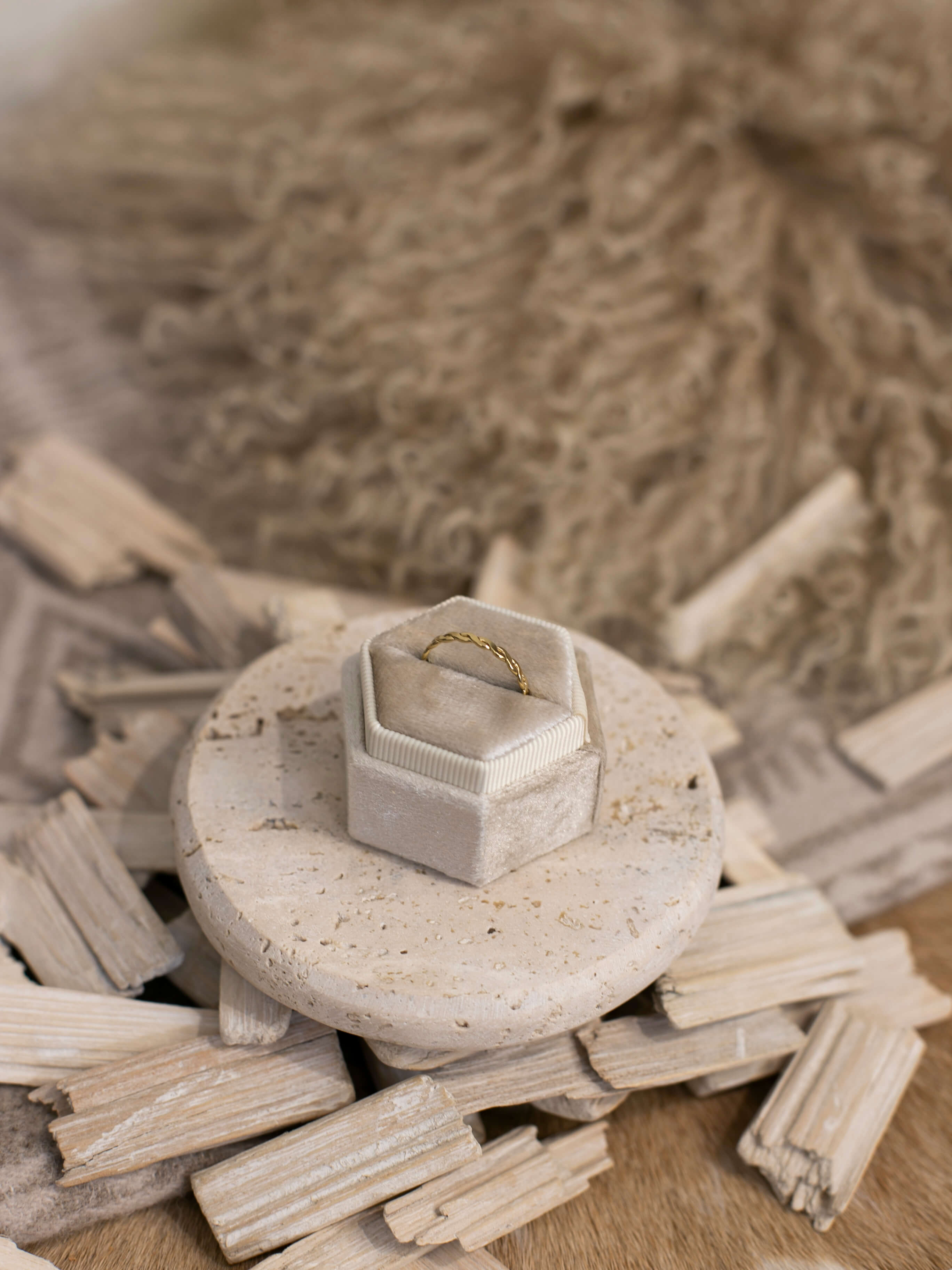 The Gold Braided Ring-Rings-Calli Co., Turquoise and Silver Jewelry, Native American Handmade, Zuni Tribe, Navajo Tribe, Brock Texas