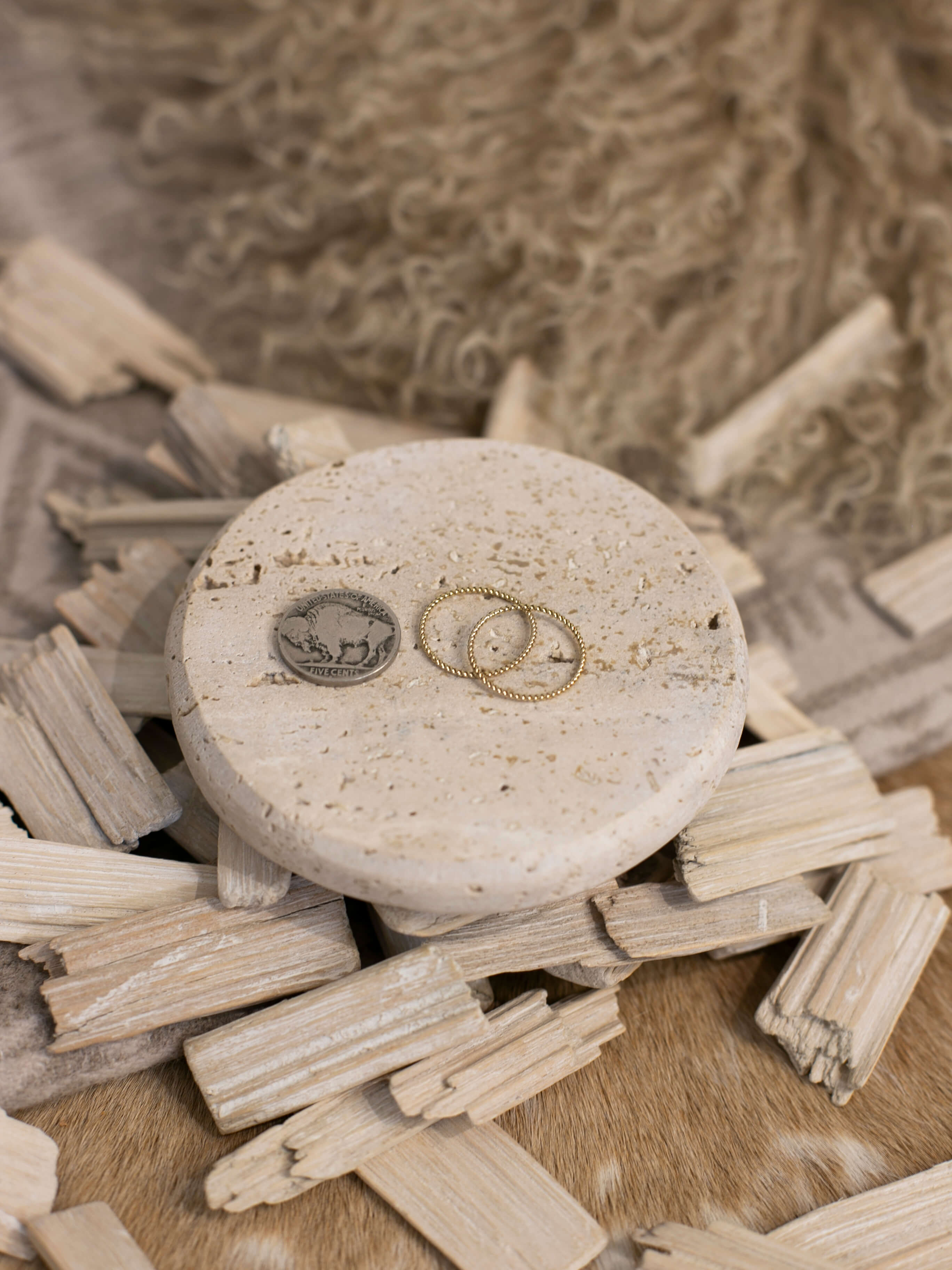 The Dainty Gold Rope Ring-Rings-Calli Co., Turquoise and Silver Jewelry, Native American Handmade, Zuni Tribe, Navajo Tribe, Brock Texas