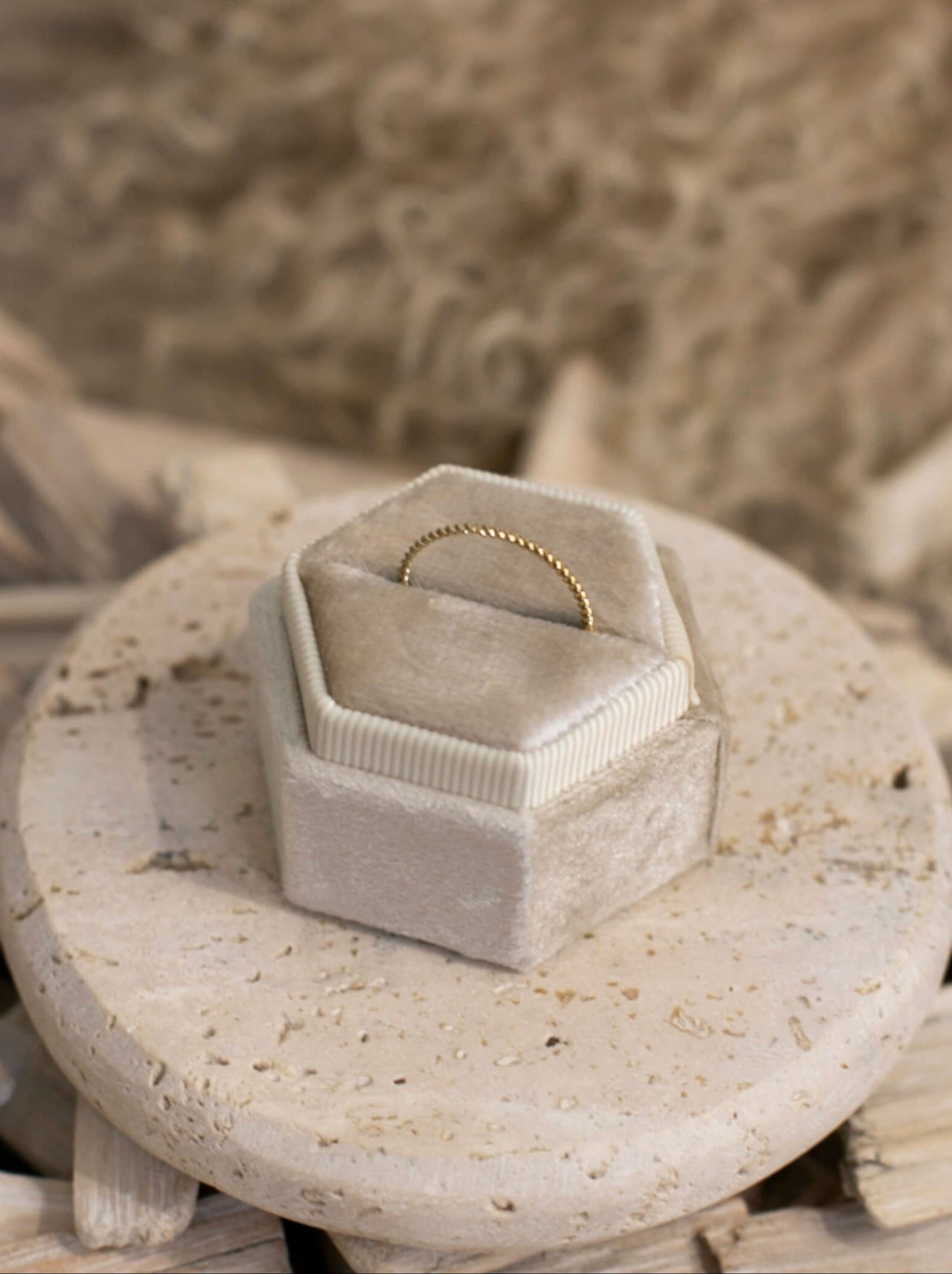 The Dainty Gold Rope Ring-Rings-Calli Co., Turquoise and Silver Jewelry, Native American Handmade, Zuni Tribe, Navajo Tribe, Brock Texas