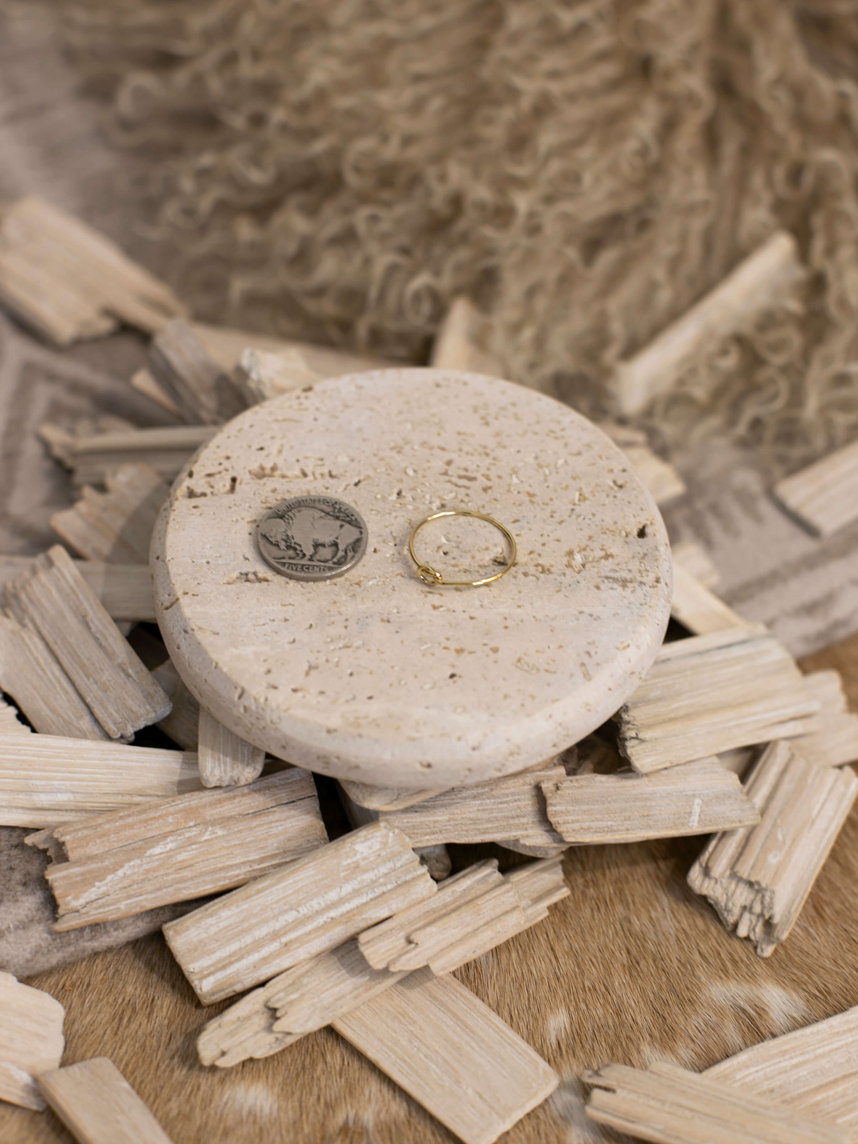 The Gold Knot Ring-Rings-Calli Co., Turquoise and Silver Jewelry, Native American Handmade, Zuni Tribe, Navajo Tribe, Brock Texas