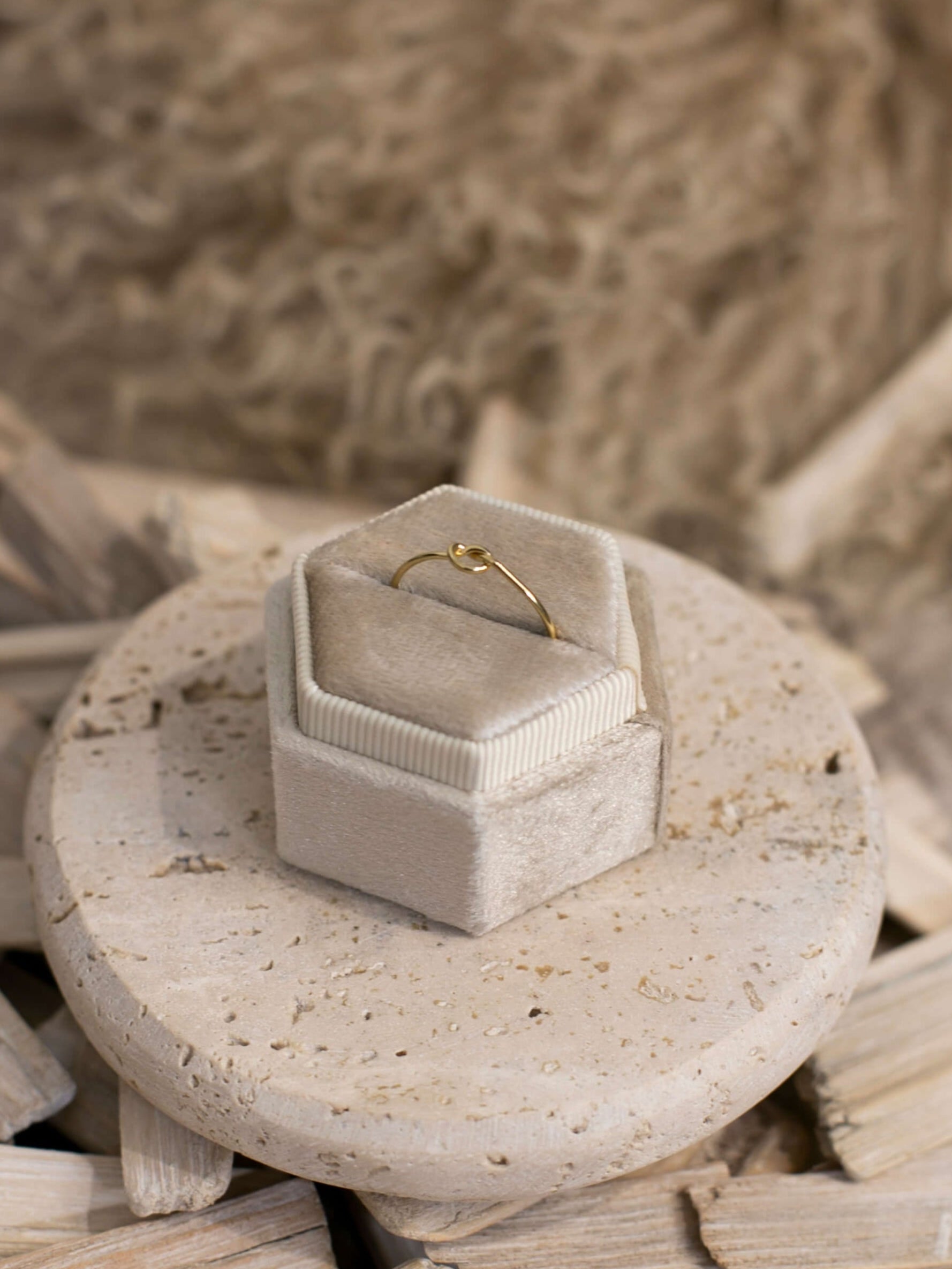 The Gold Knot Ring-Rings-Calli Co., Turquoise and Silver Jewelry, Native American Handmade, Zuni Tribe, Navajo Tribe, Brock Texas