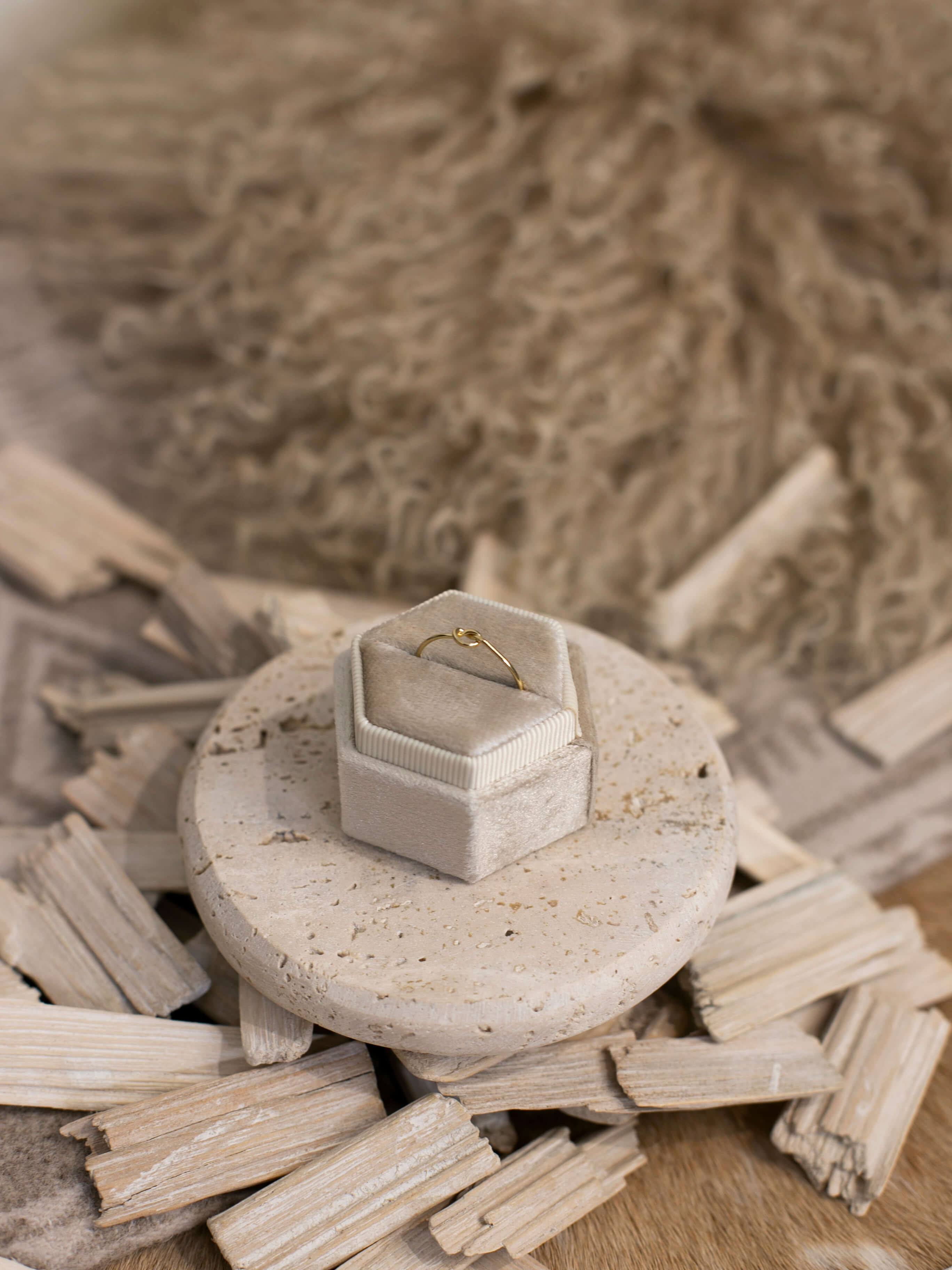 The Gold Knot Ring-Rings-Calli Co., Turquoise and Silver Jewelry, Native American Handmade, Zuni Tribe, Navajo Tribe, Brock Texas