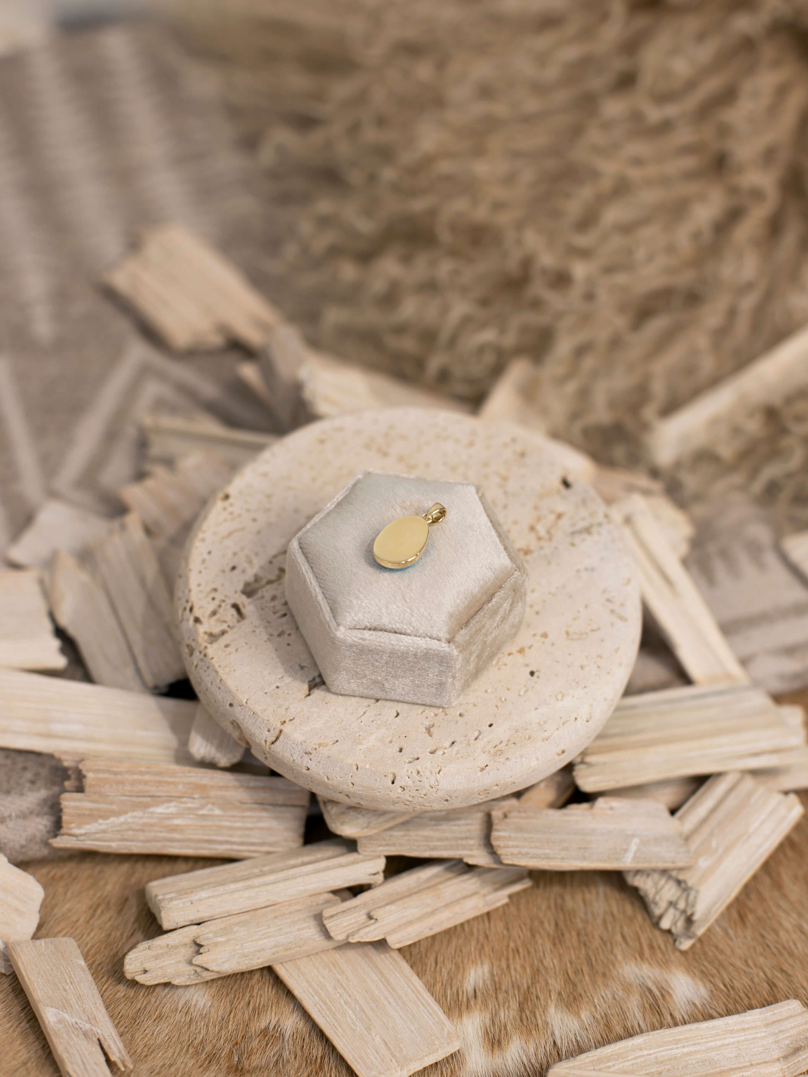 The Nordic 14k and Turquoise Pendant, 1-Pendants-Calli Co., Turquoise and Silver Jewelry, Native American Handmade, Zuni Tribe, Navajo Tribe, Brock Texas