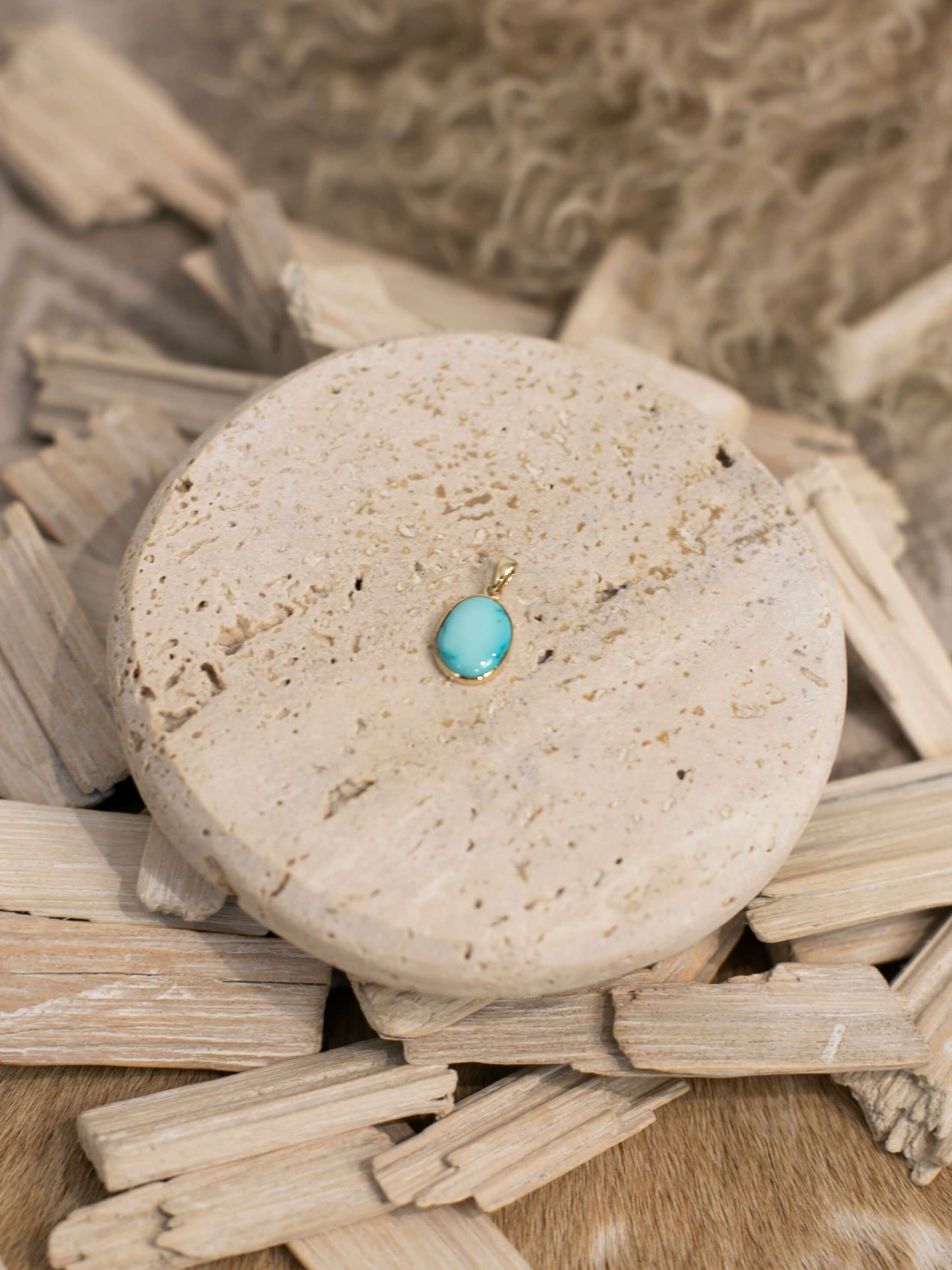 The Nordic 14k and Turquoise Pendant, 10-Pendants-Calli Co., Turquoise and Silver Jewelry, Native American Handmade, Zuni Tribe, Navajo Tribe, Brock Texas