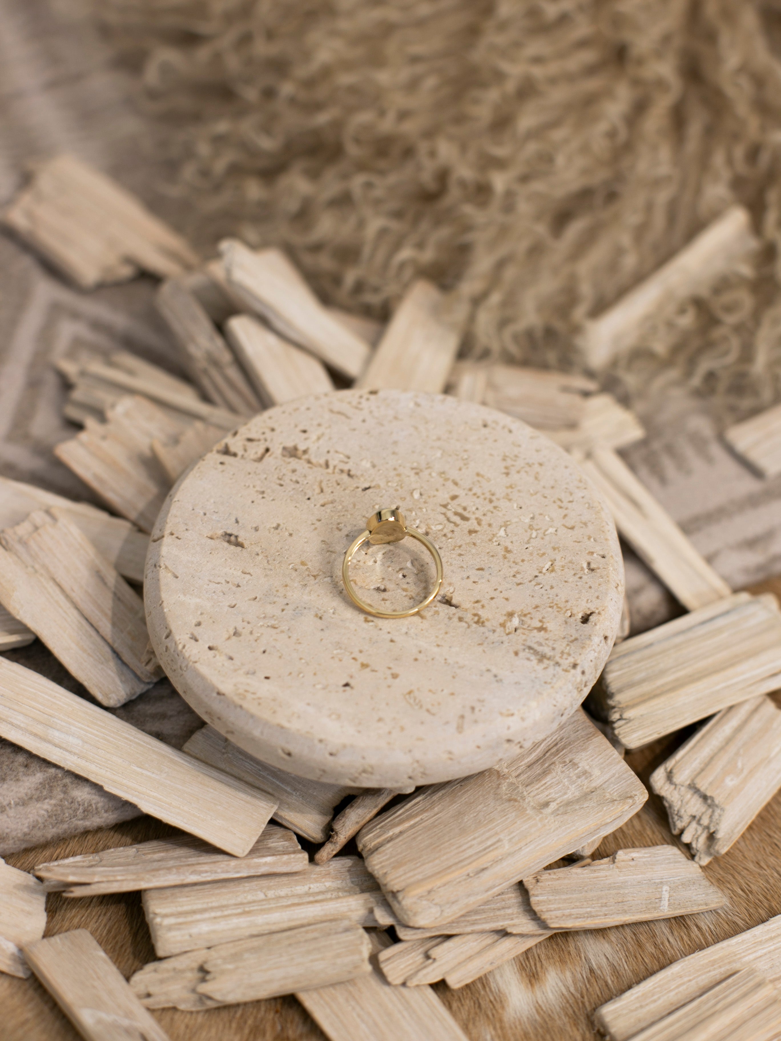 The Bordeaux 14k and Turquoise Ring 4, Sz 8-Rings-Calli Co., Turquoise and Silver Jewelry, Native American Handmade, Zuni Tribe, Navajo Tribe, Brock Texas