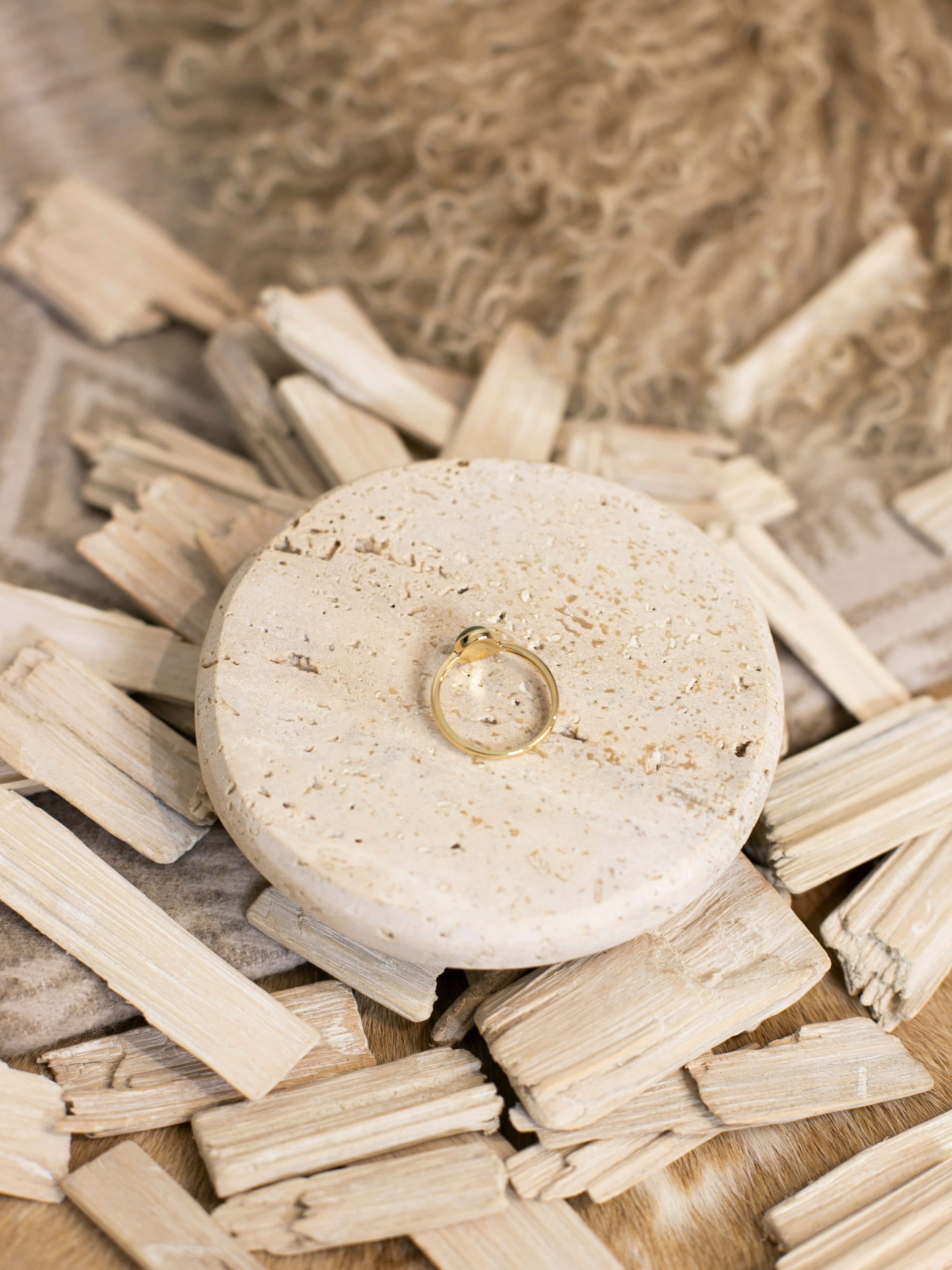 The Paris 14k and Turquoise Ring 8, Sz 9-Rings-Calli Co., Turquoise and Silver Jewelry, Native American Handmade, Zuni Tribe, Navajo Tribe, Brock Texas