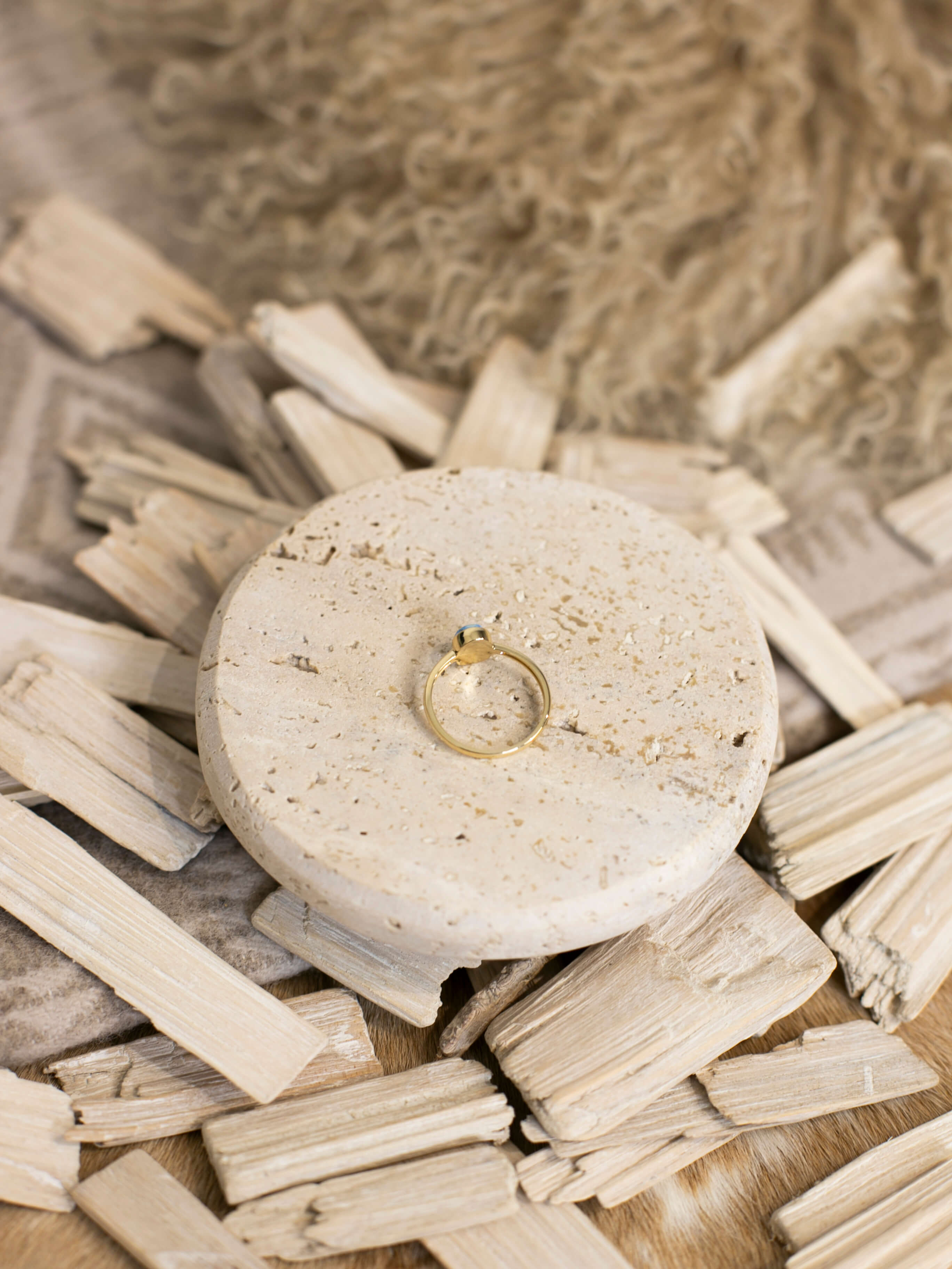 The Paris 14k and Turquoise Ring 10, Sz 9-Rings-Calli Co., Turquoise and Silver Jewelry, Native American Handmade, Zuni Tribe, Navajo Tribe, Brock Texas