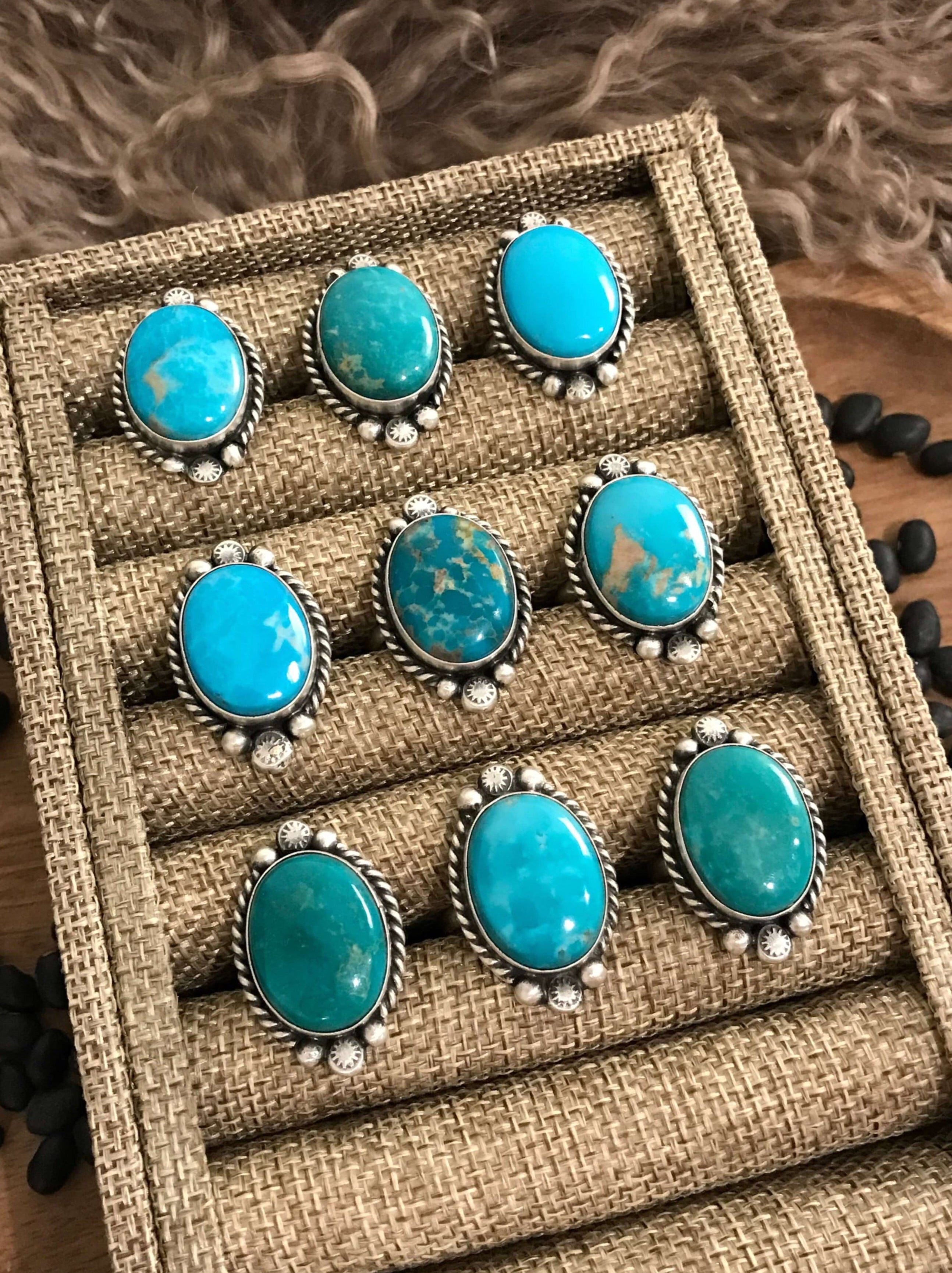 The Marengo Adjustable Rings-Rings-Calli Co., Turquoise and Silver Jewelry, Native American Handmade, Zuni Tribe, Navajo Tribe, Brock Texas
