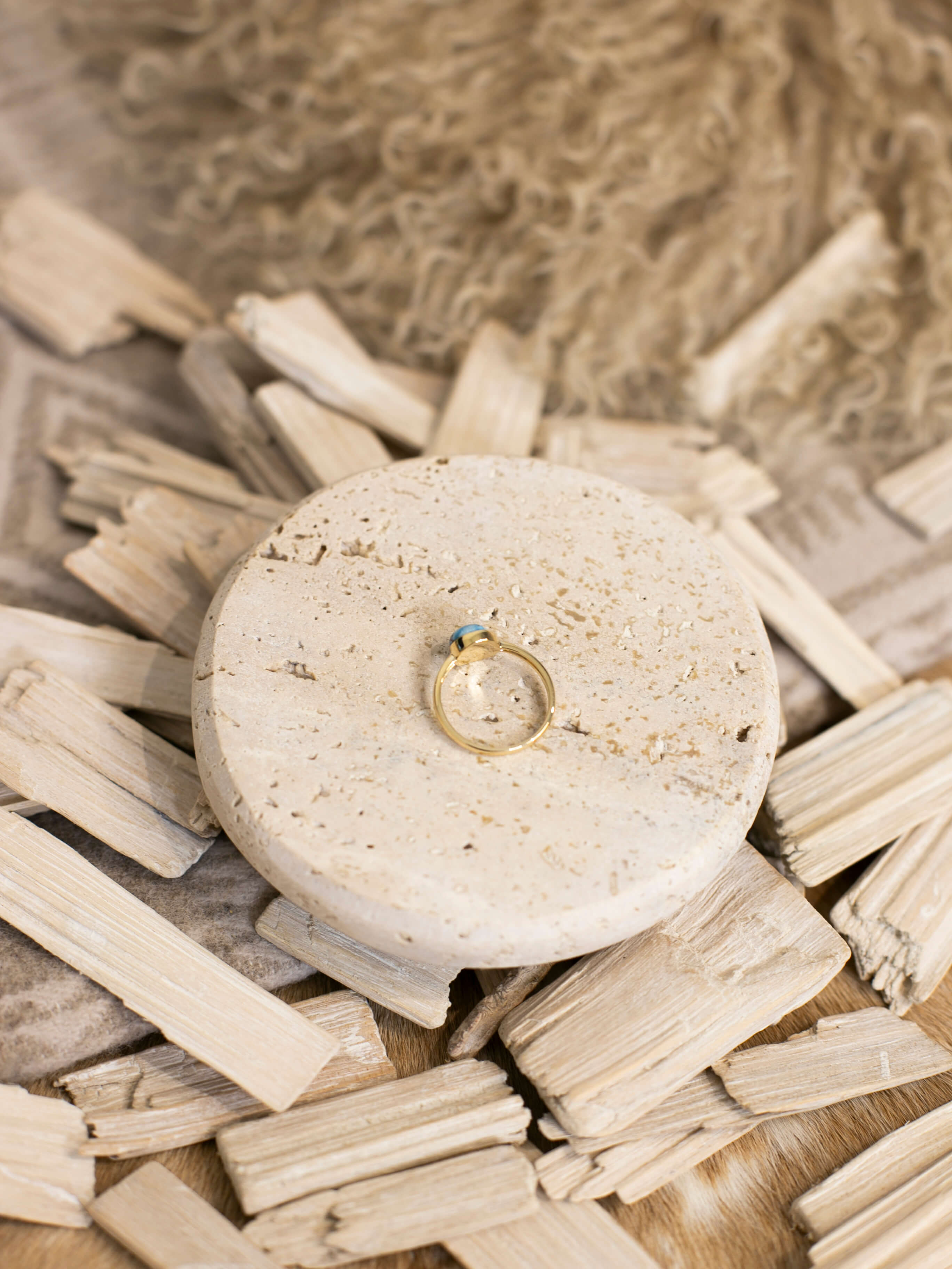The Paris 14k and Turquoise Ring 20, Sz 8-Rings-Calli Co., Turquoise and Silver Jewelry, Native American Handmade, Zuni Tribe, Navajo Tribe, Brock Texas
