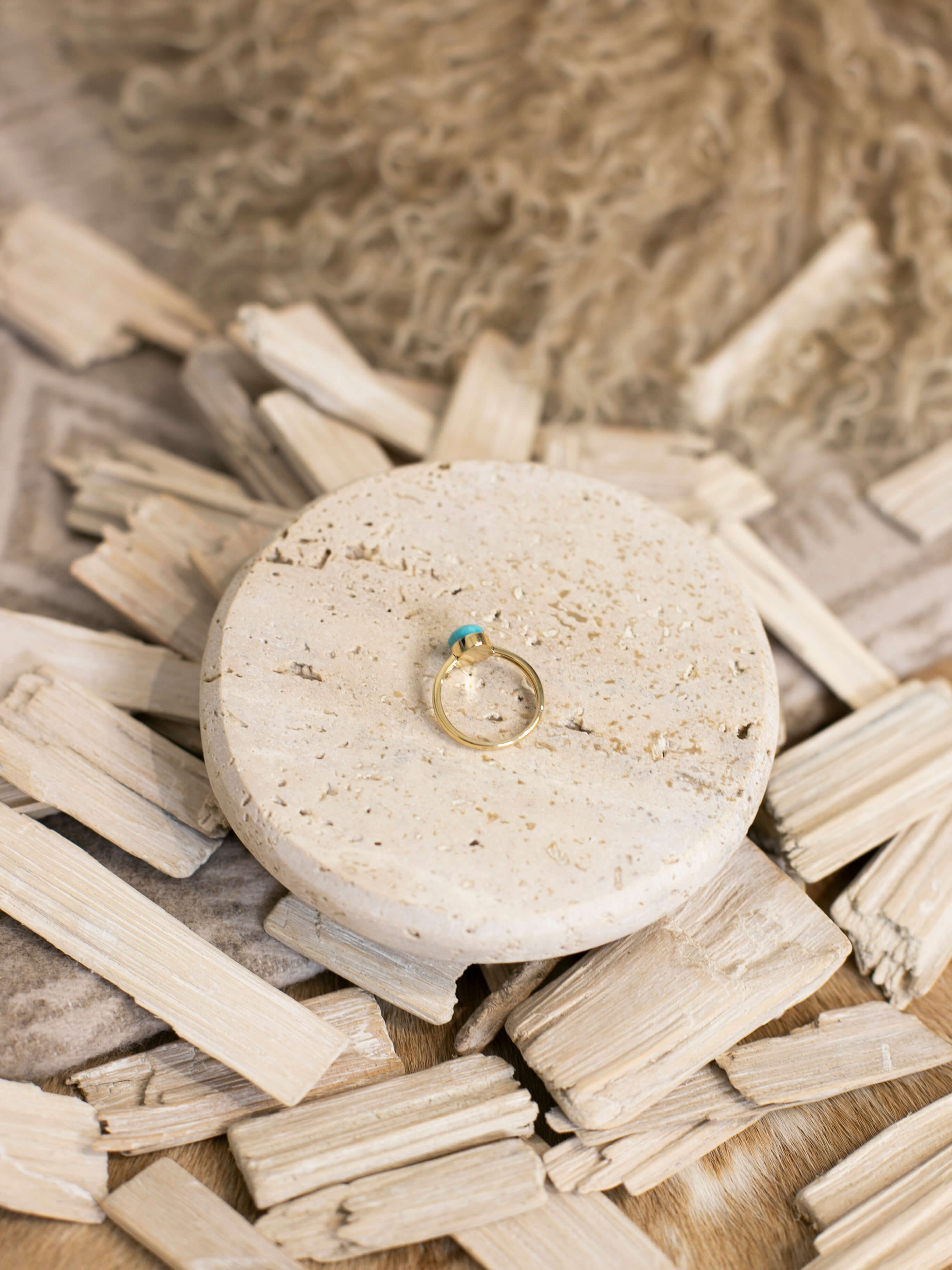 The Paris 14k and Turquoise Ring 21, Sz 6-Rings-Calli Co., Turquoise and Silver Jewelry, Native American Handmade, Zuni Tribe, Navajo Tribe, Brock Texas
