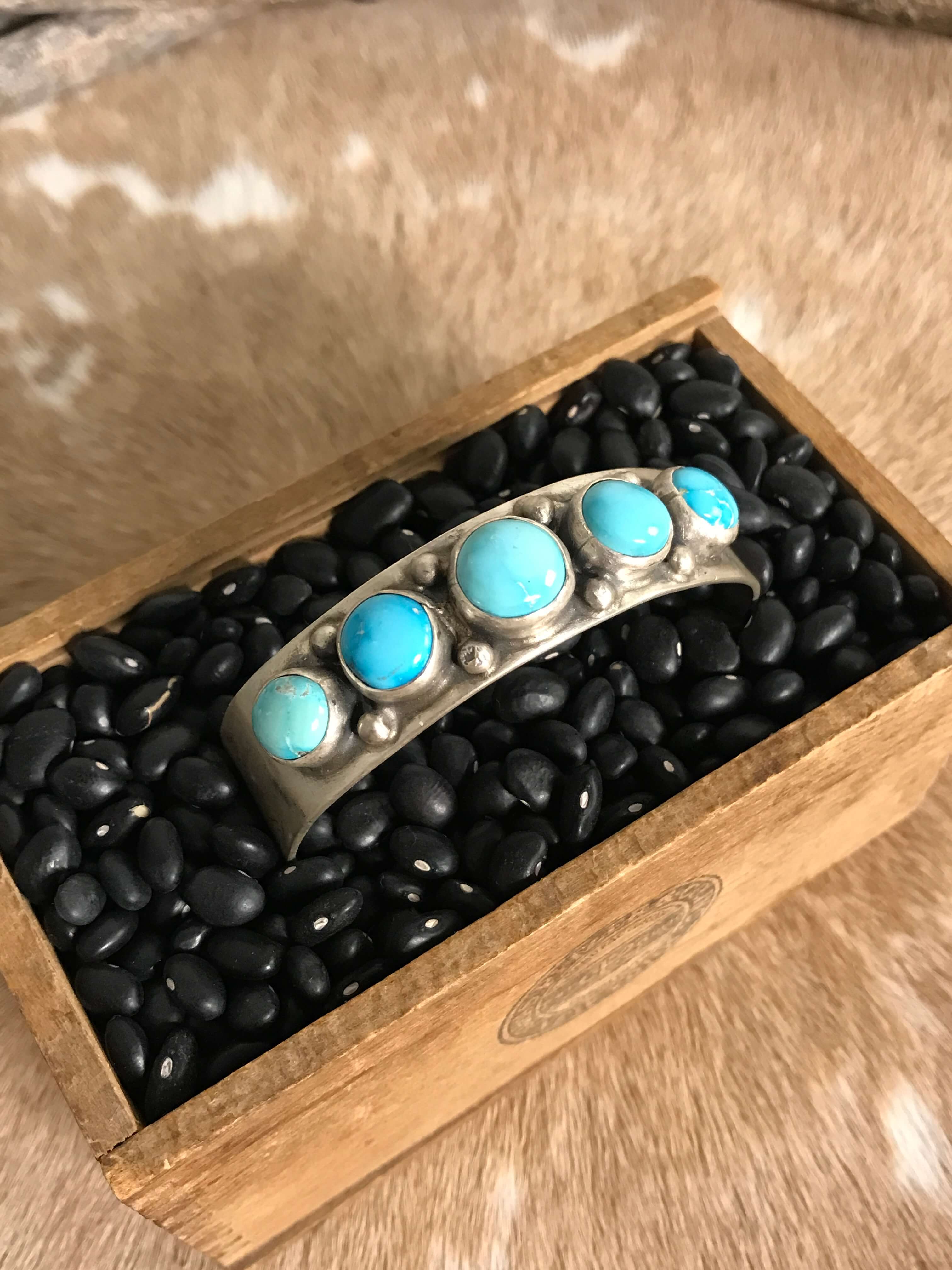 The Mission Bend Cuff-Bracelets & Cuffs-Calli Co., Turquoise and Silver Jewelry, Native American Handmade, Zuni Tribe, Navajo Tribe, Brock Texas