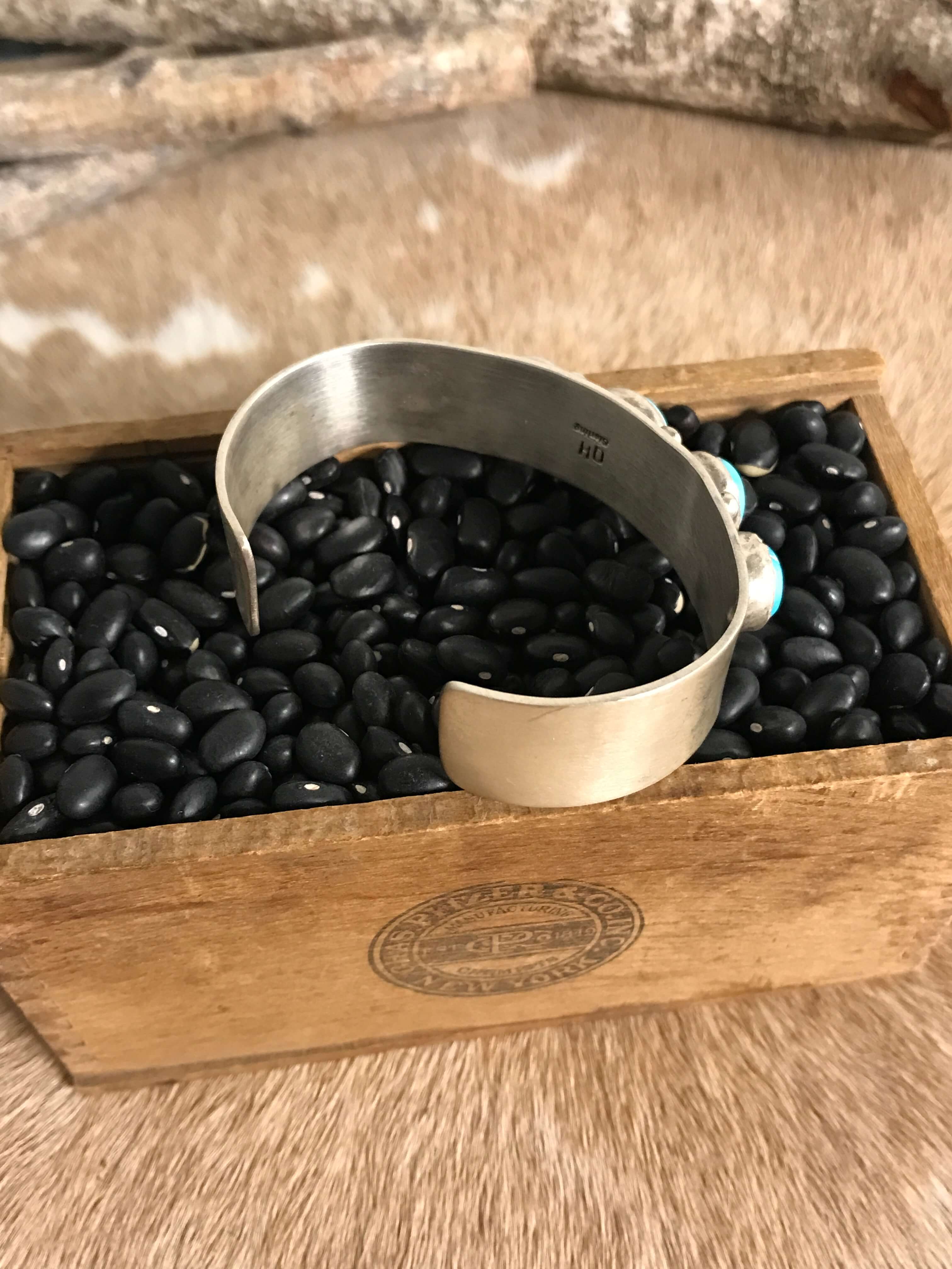 The Mission Bend Cuff-Bracelets & Cuffs-Calli Co., Turquoise and Silver Jewelry, Native American Handmade, Zuni Tribe, Navajo Tribe, Brock Texas